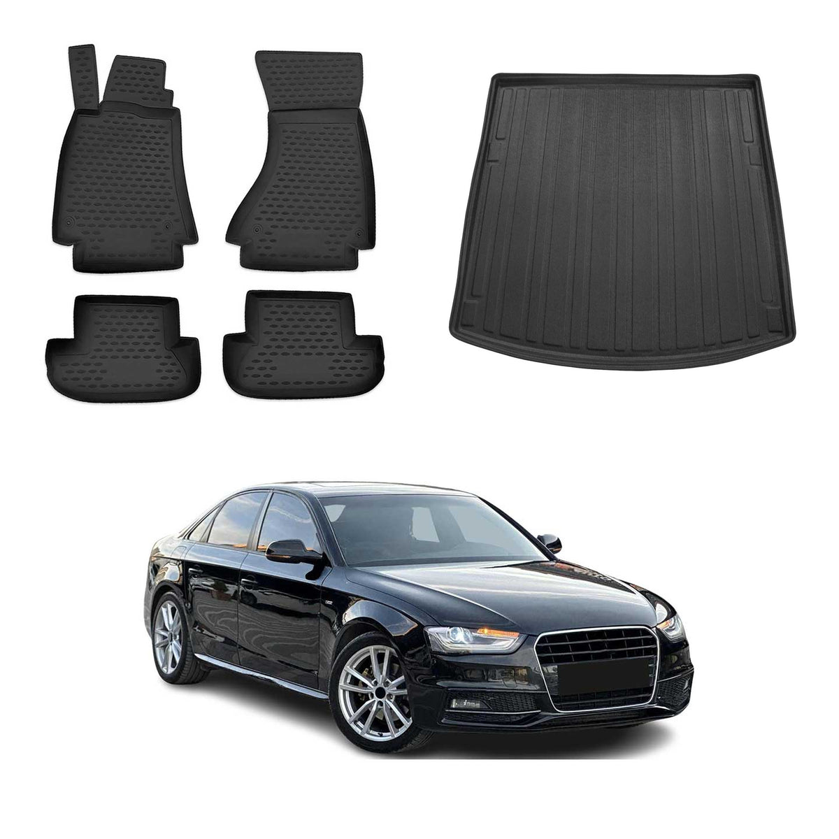 OMAC Floor Mats & Cargo Liners for Audi A4 Sedan 2009-2016