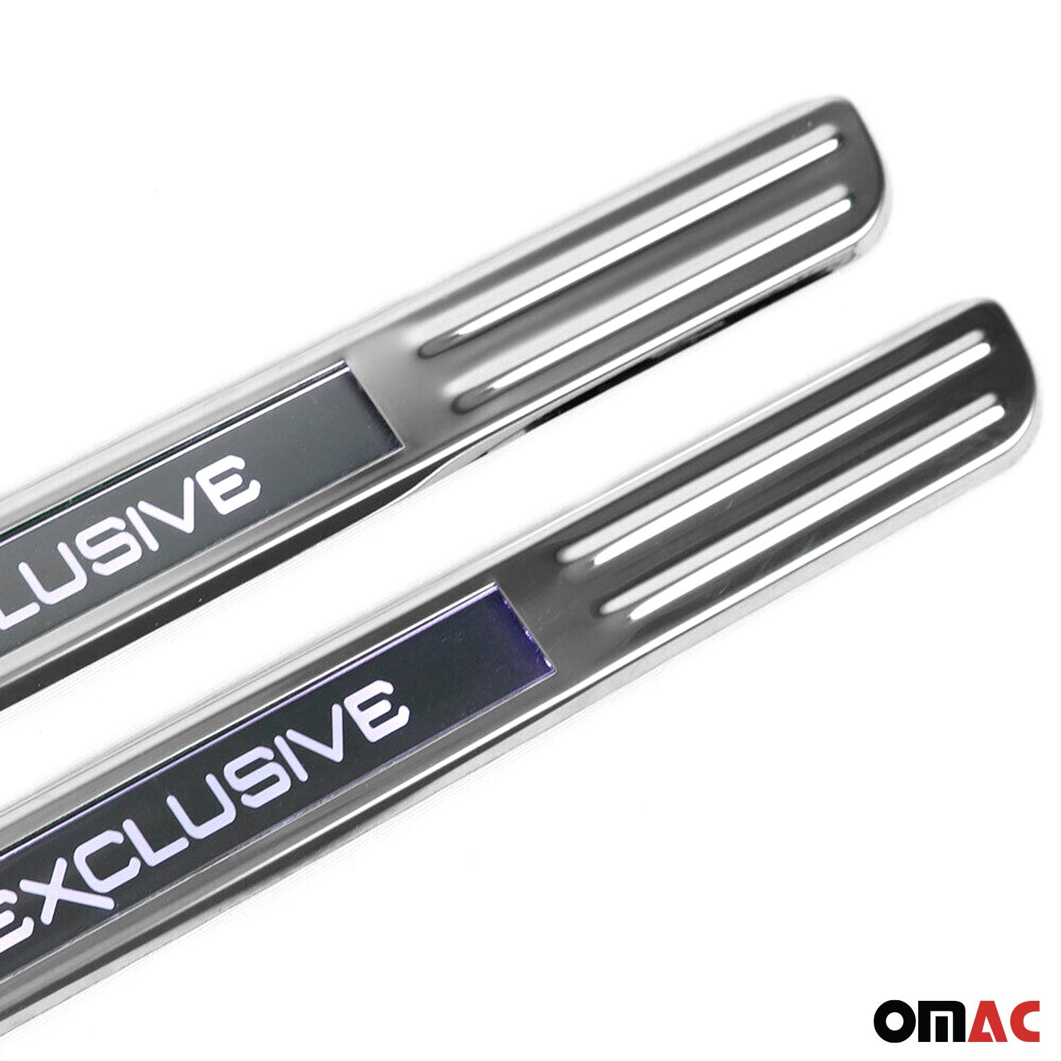 Mini Cooper Countryman Door Sill Scuff Plate Illuminated Exclusive Stainless Steel Silver 4Pcs