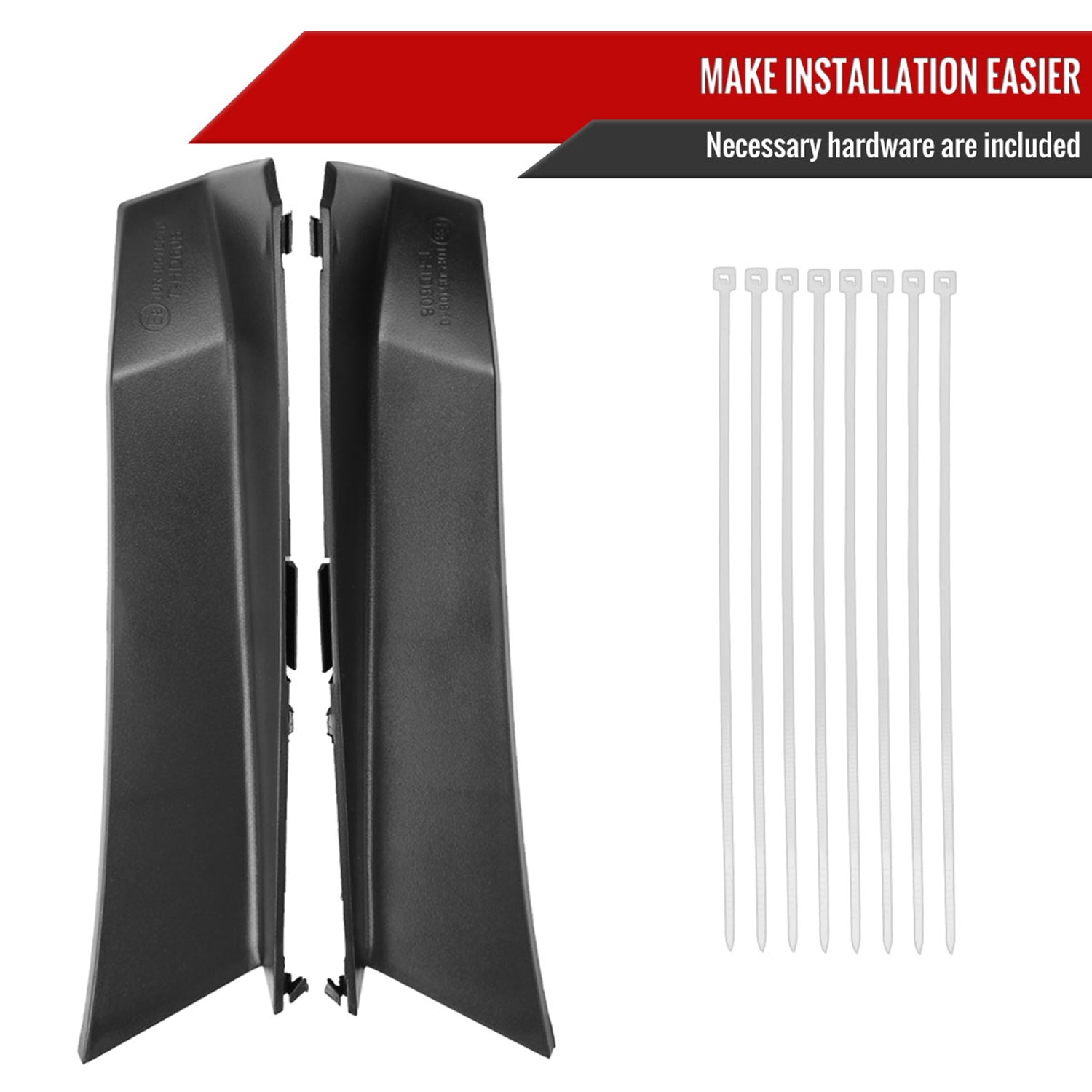 2018-2022 Honda Accord Sedan Red LED Signal Tail Lights Matt Black/Smoke