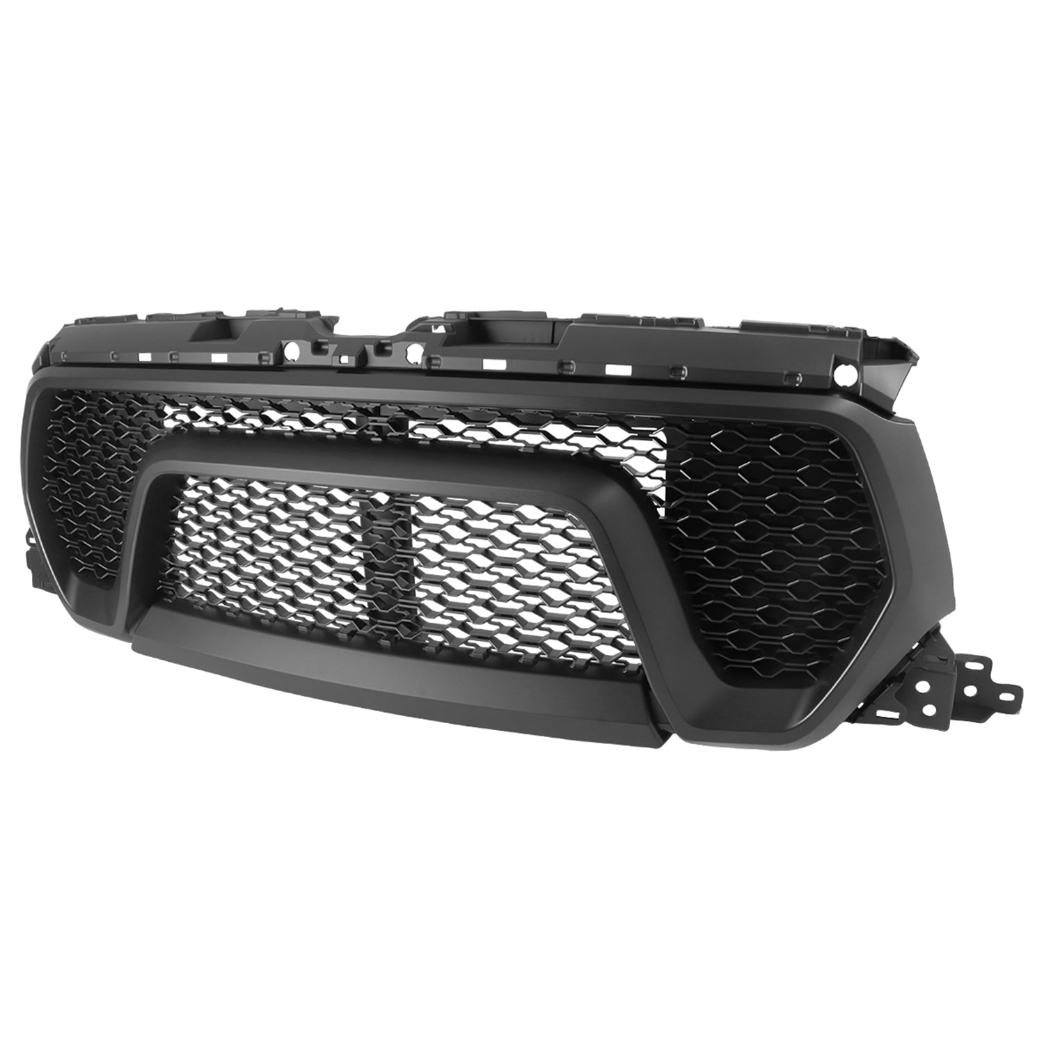 2019-2021 Dodge RAM 1500 Matte Black ABS Rebel Style Honeycomb Mesh Grille