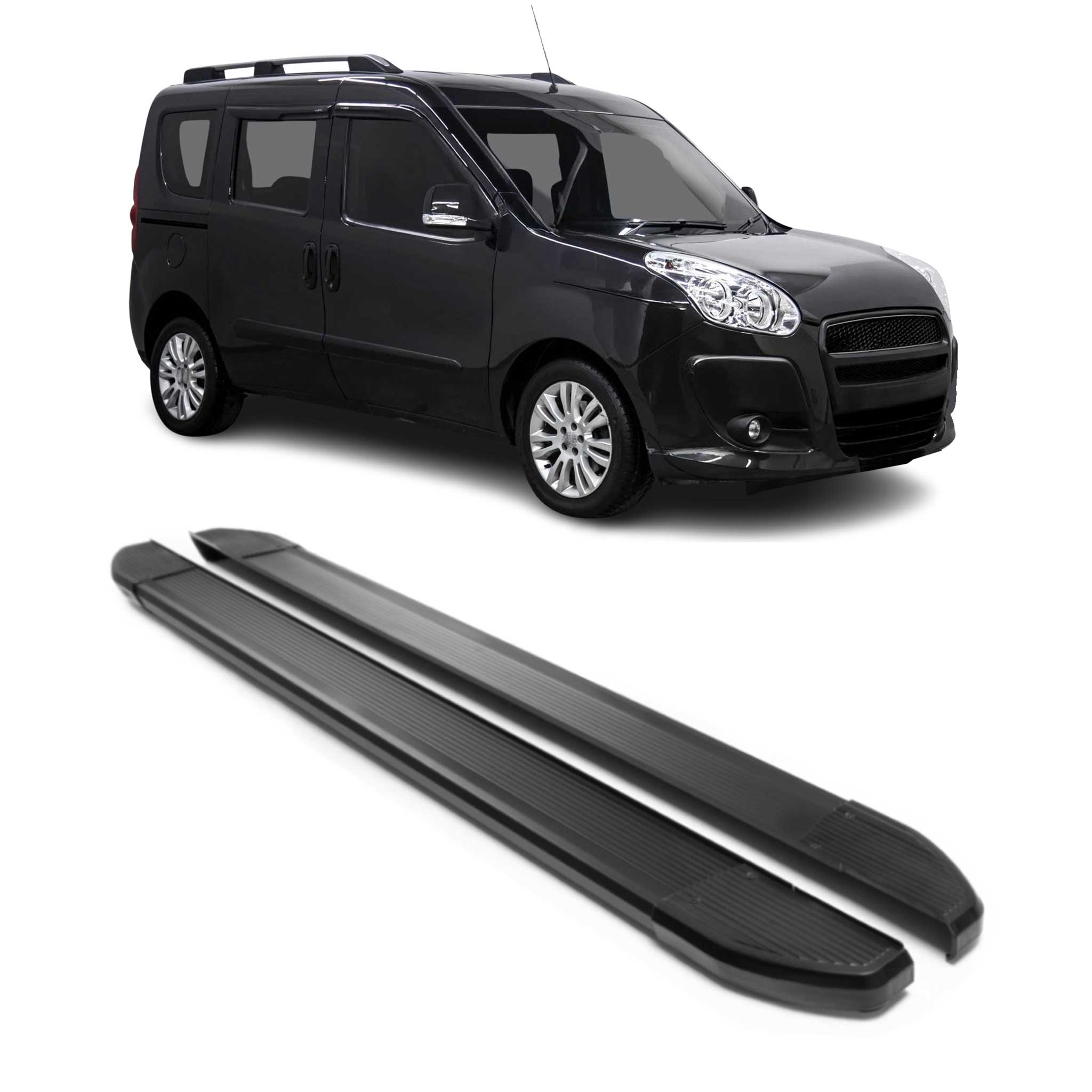 2015-2022 RAM ProMaster City Running Boards Side Steps Black