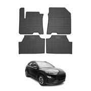 2019-2023 Hyundai Kona EV Floor Mats Liners Full Set All Weather Rubber Black