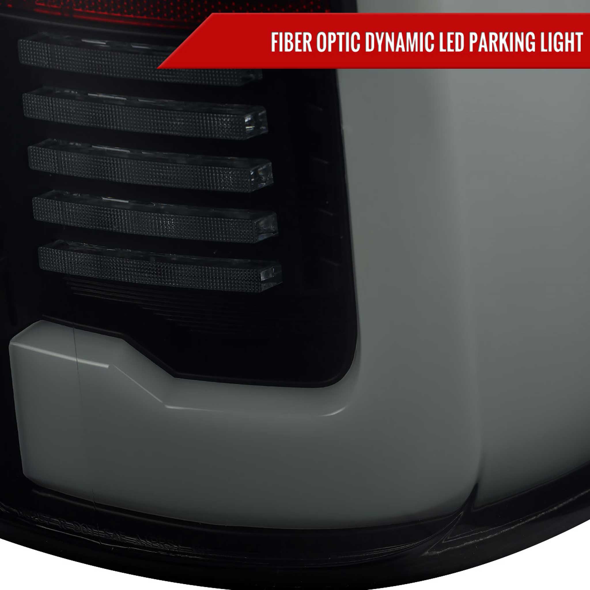 For Dodge RAM 2500/3500 2019-2024 LED Sequential Signal Tail Lights Glossy Black Housing Dark Smoked Lens
