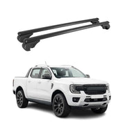 Roof Rack Cross Bars Luggage Carrier for Ford Ranger 2024-2026 TÜV Black 2 Pcs