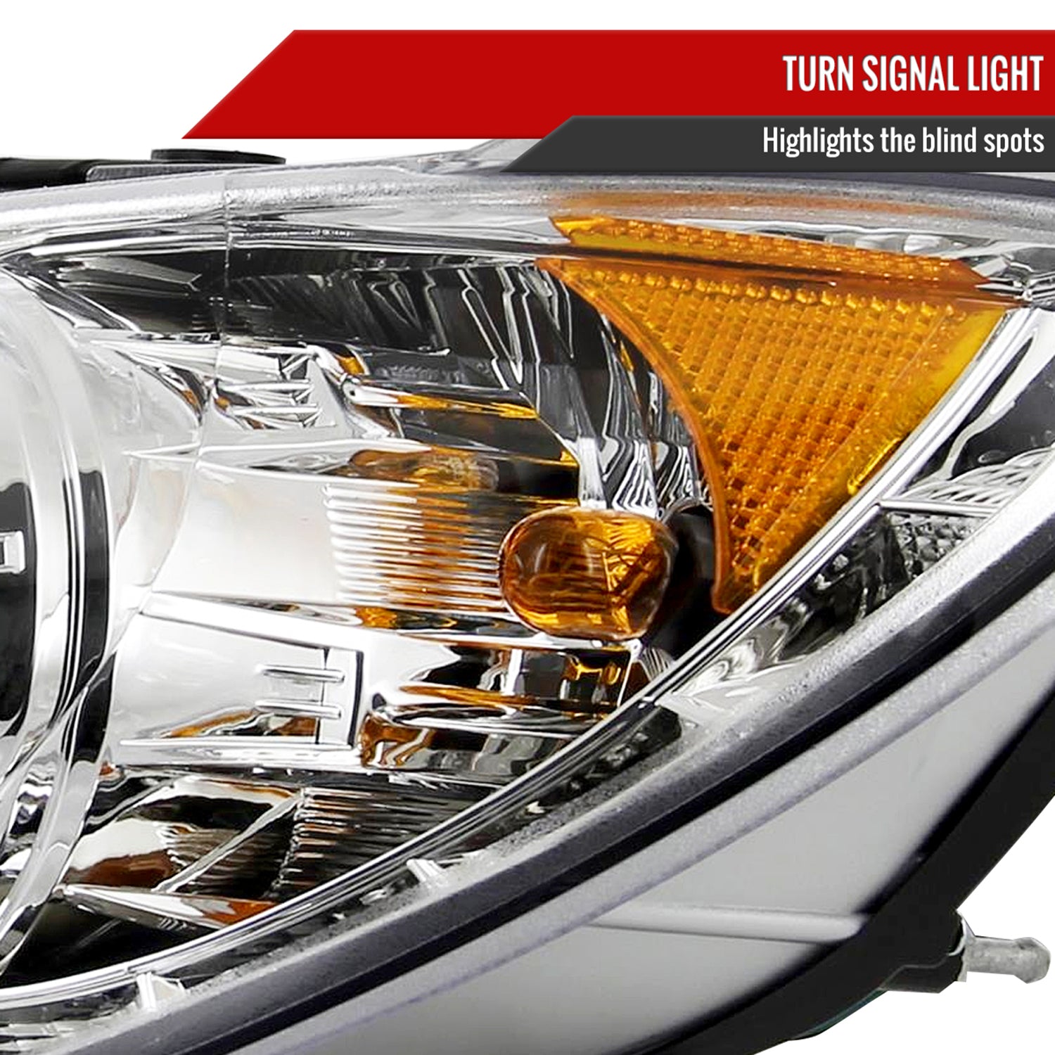 2006-2007 Subaru Impreza WRX/STI Projector Headlights LED Light Strip Chrome