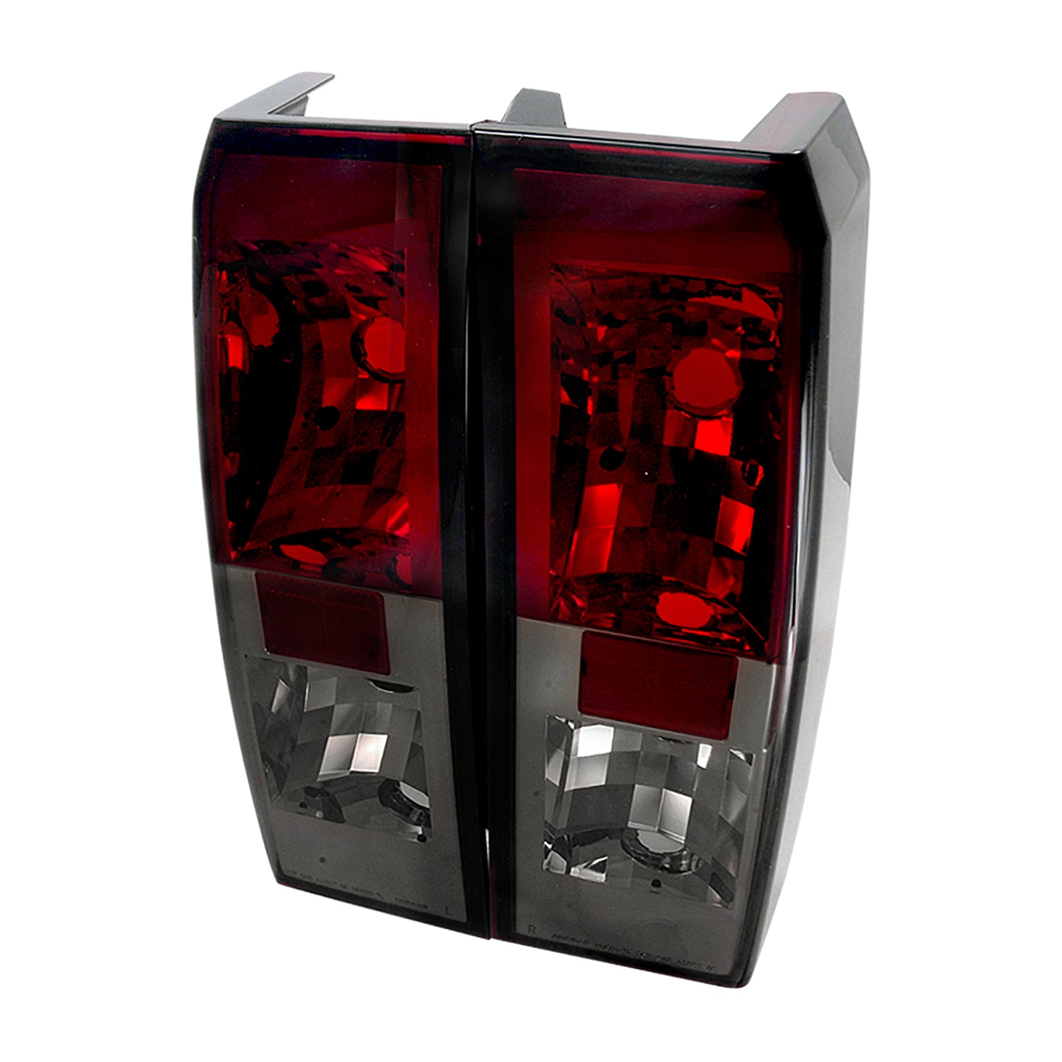 2005-2010 Hummer H3 Tail Lights Chrome Housing/Red Smoke Lens
