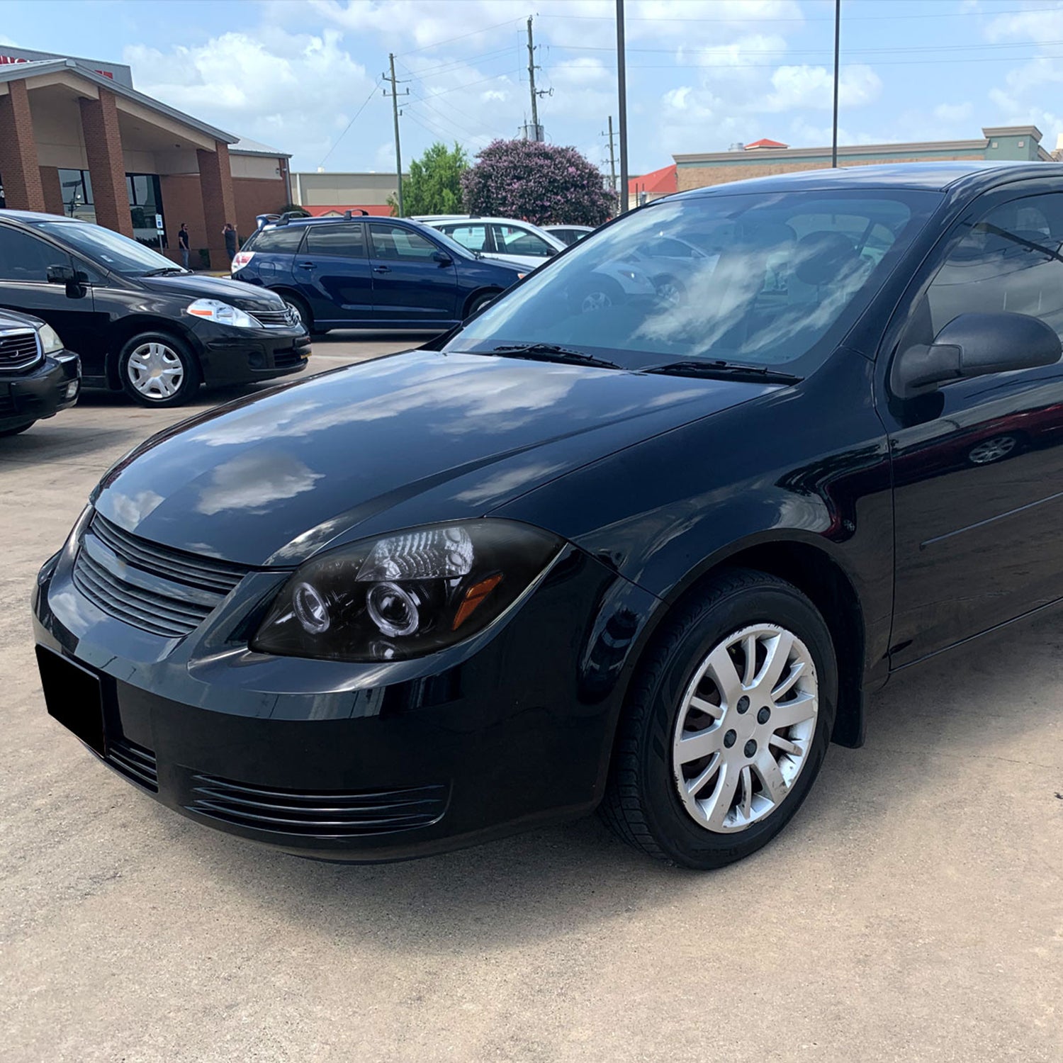 2005-2010 Chevy Cobalt Pontiac G5/Pursuit Dual Halo Projector Headlights Smoke