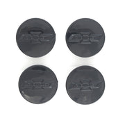 2013-2023 Chevrolet Traverse Licensed Wheel Cap Emblem Set Gloss Black 4Pcs ABS Plastic