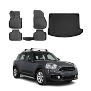 2017-2019 Mini Cooper Countryman F60 Floor Mats & Cargo Liner Full Set All Weather Black