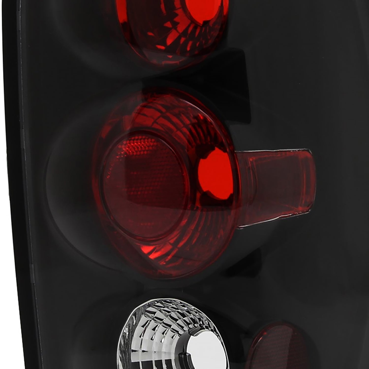 1998-2001 Ford Explorer Mercury Mountaineer Tail Lights Matte Black/Clear Lens