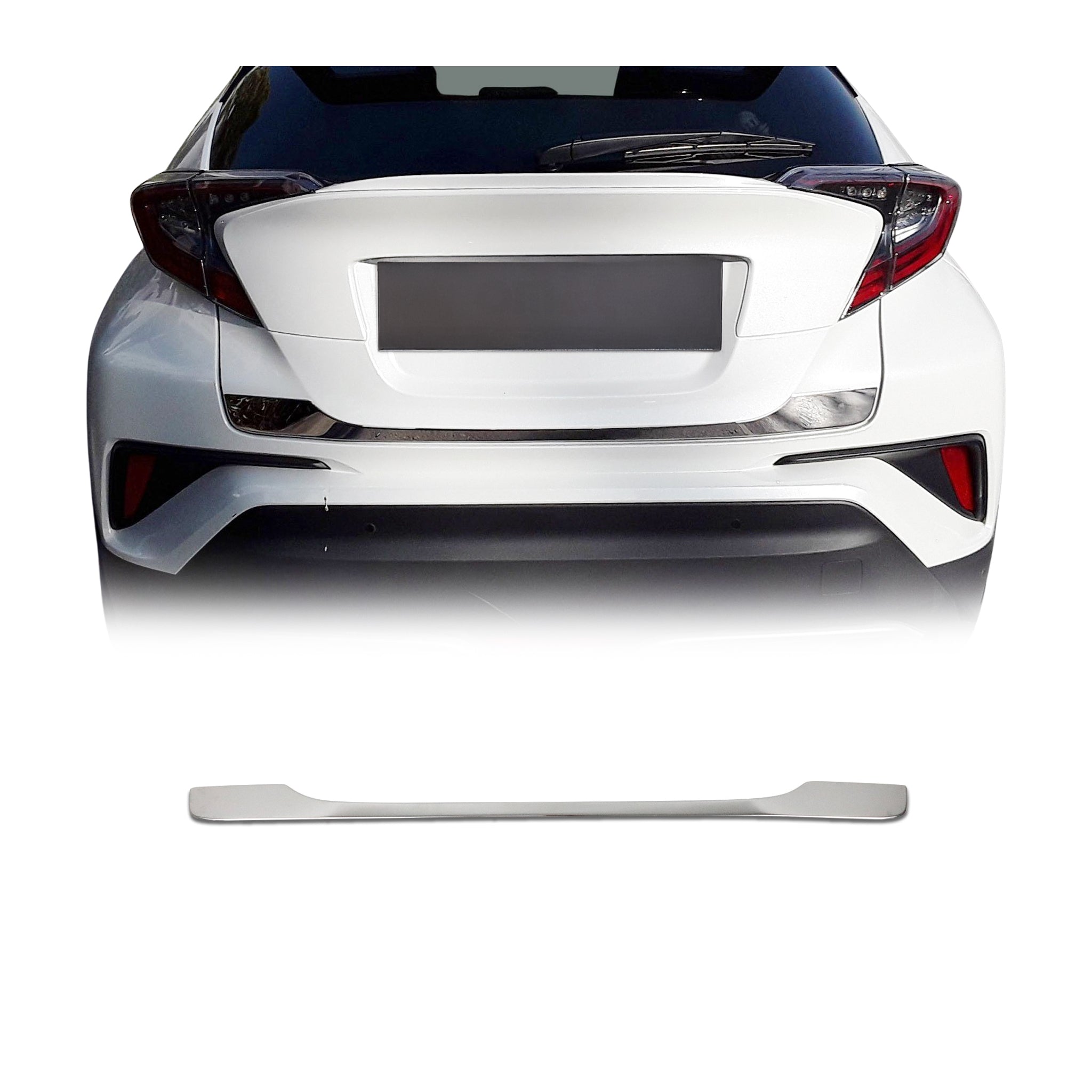 2018-2022 Toyota C-HR Rear Trunk Molding Trim Stainless Steel Silver 1Pc