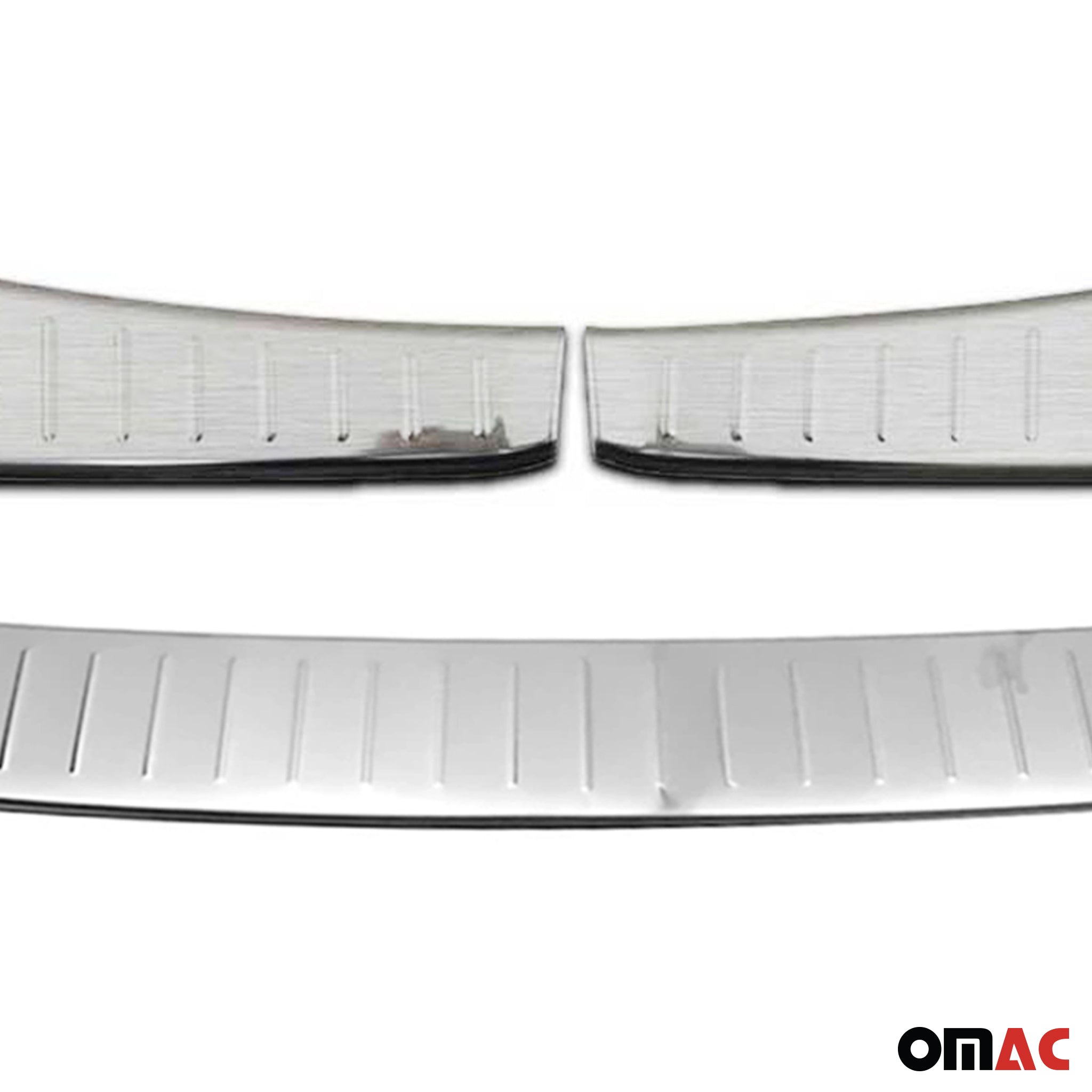 Rear Bumper Guard & Trunk Sill Cover Set for Ford Escape 2017-19 FL Brushed 3Pcs