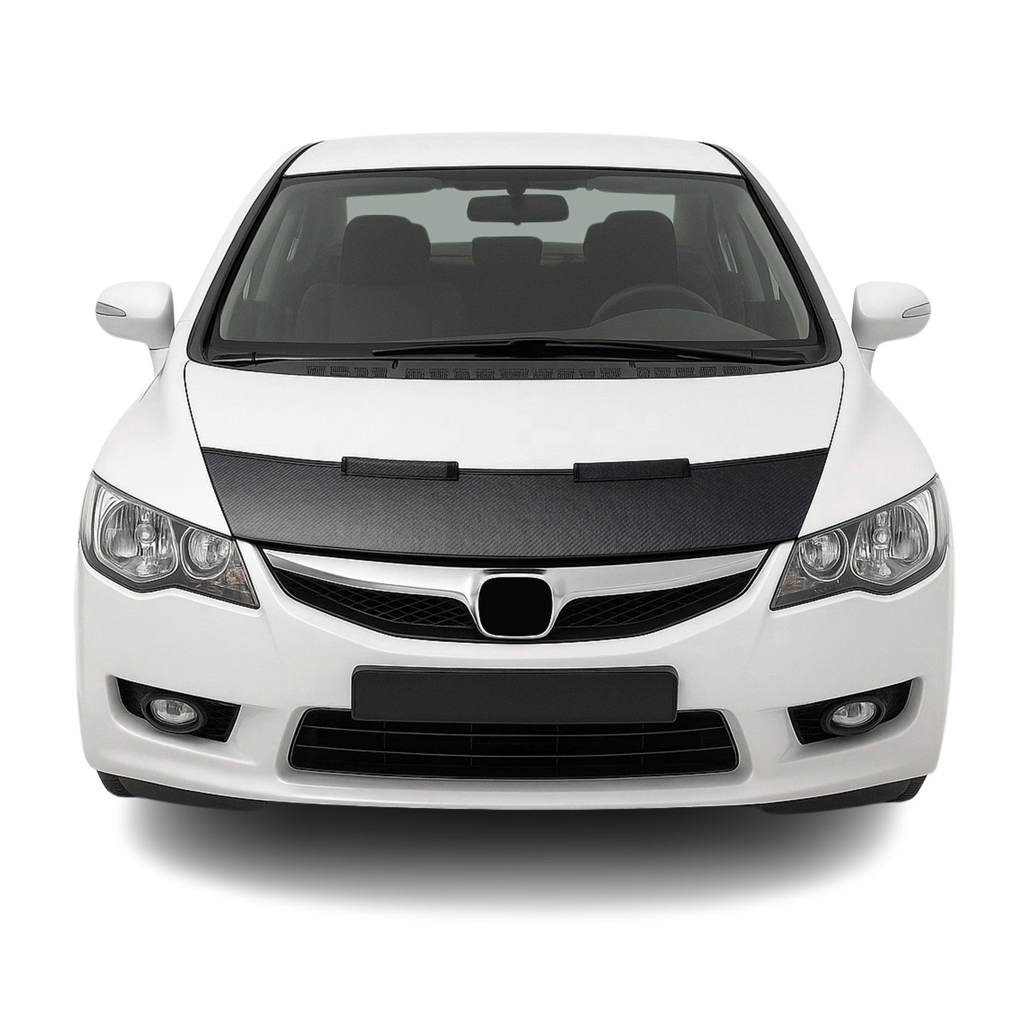 2006-2011 Honda Civic Car Bonnet Mask Hood Bra Carbon Black 1 Pc