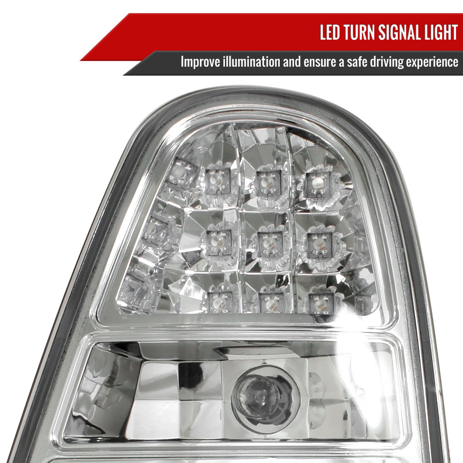 2005-2006 Mini Cooper S LED Tail Lights Chrome Housing/Clear Lens