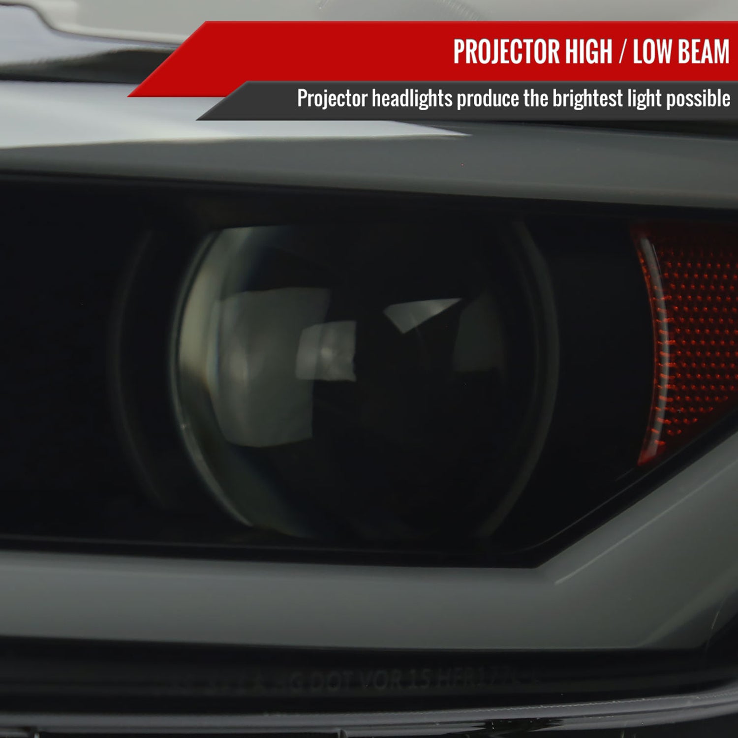 2015-2017 Ford Mustang/2018-2020 Shelby HID/Xenon LED Signal Headlights Smoke