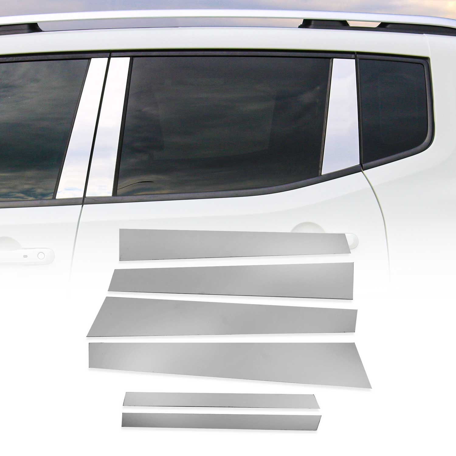 2016-2022 Mercedes GLC Class X253 Window B Pillar Posts Door Trim Cover