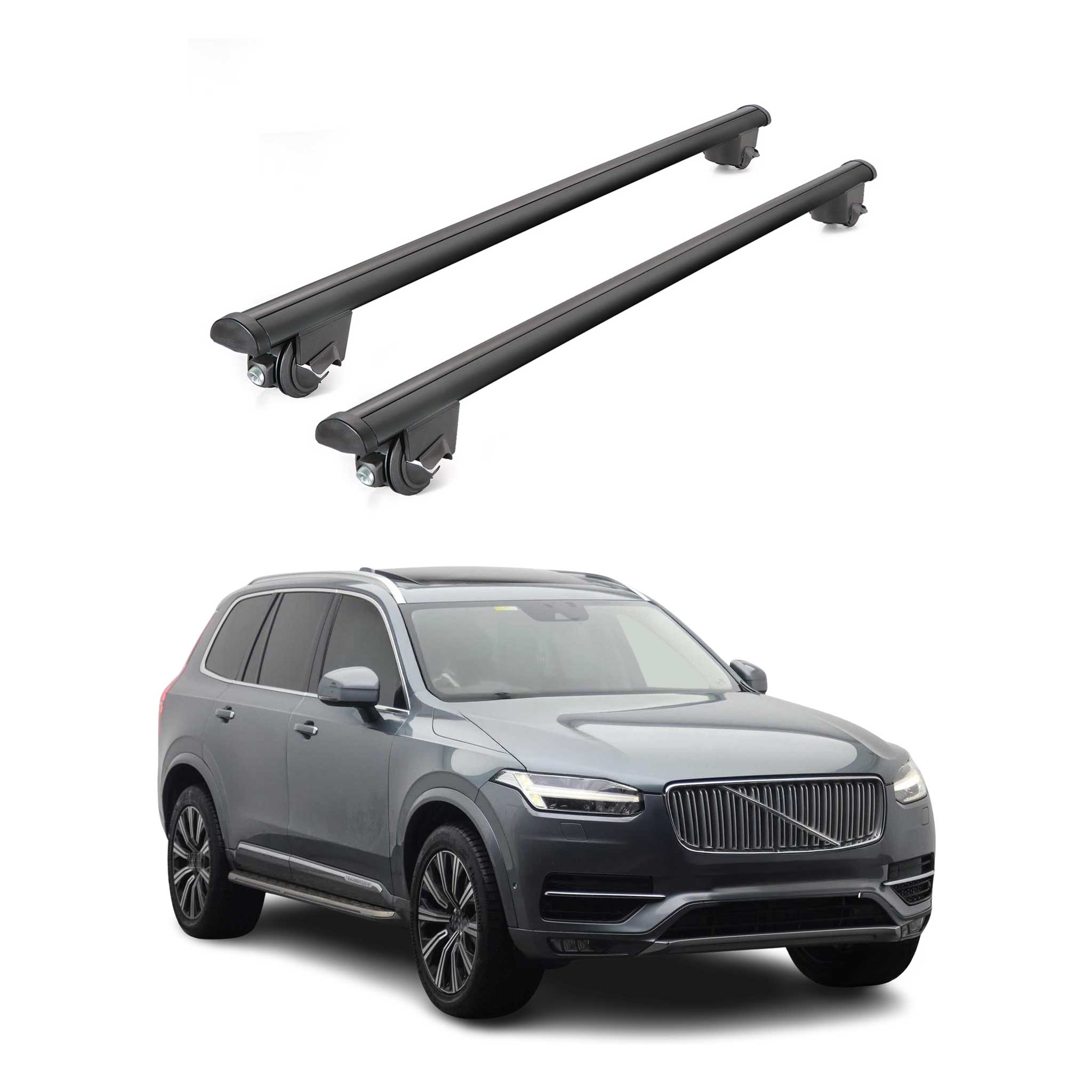 2016-2026 Volvo XC90 Roof Rack Cross Bars Black