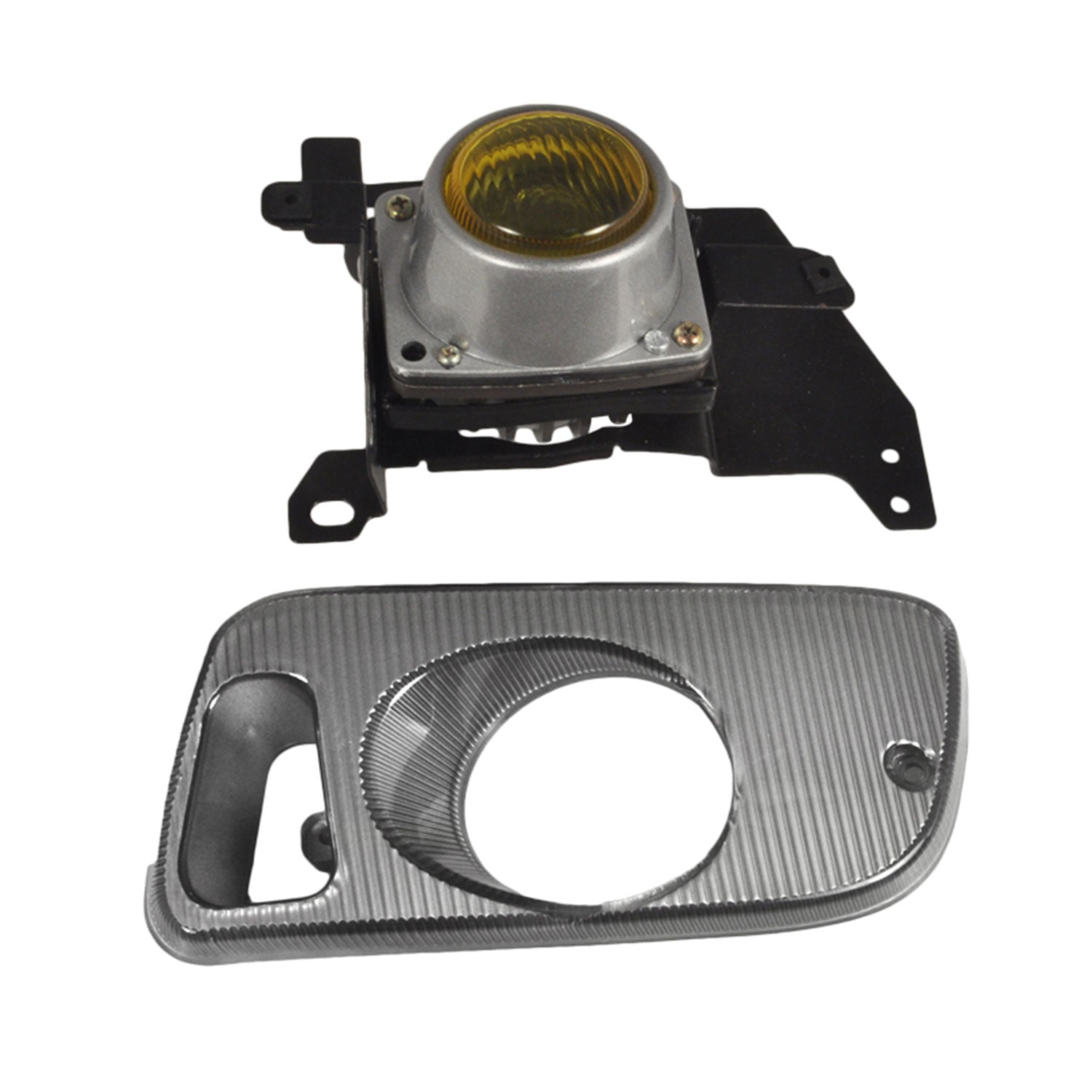 1992-1995 Honda Civic Coupe/Hatchback H3 Fog Lights Kit Chrome/Yellow Lens