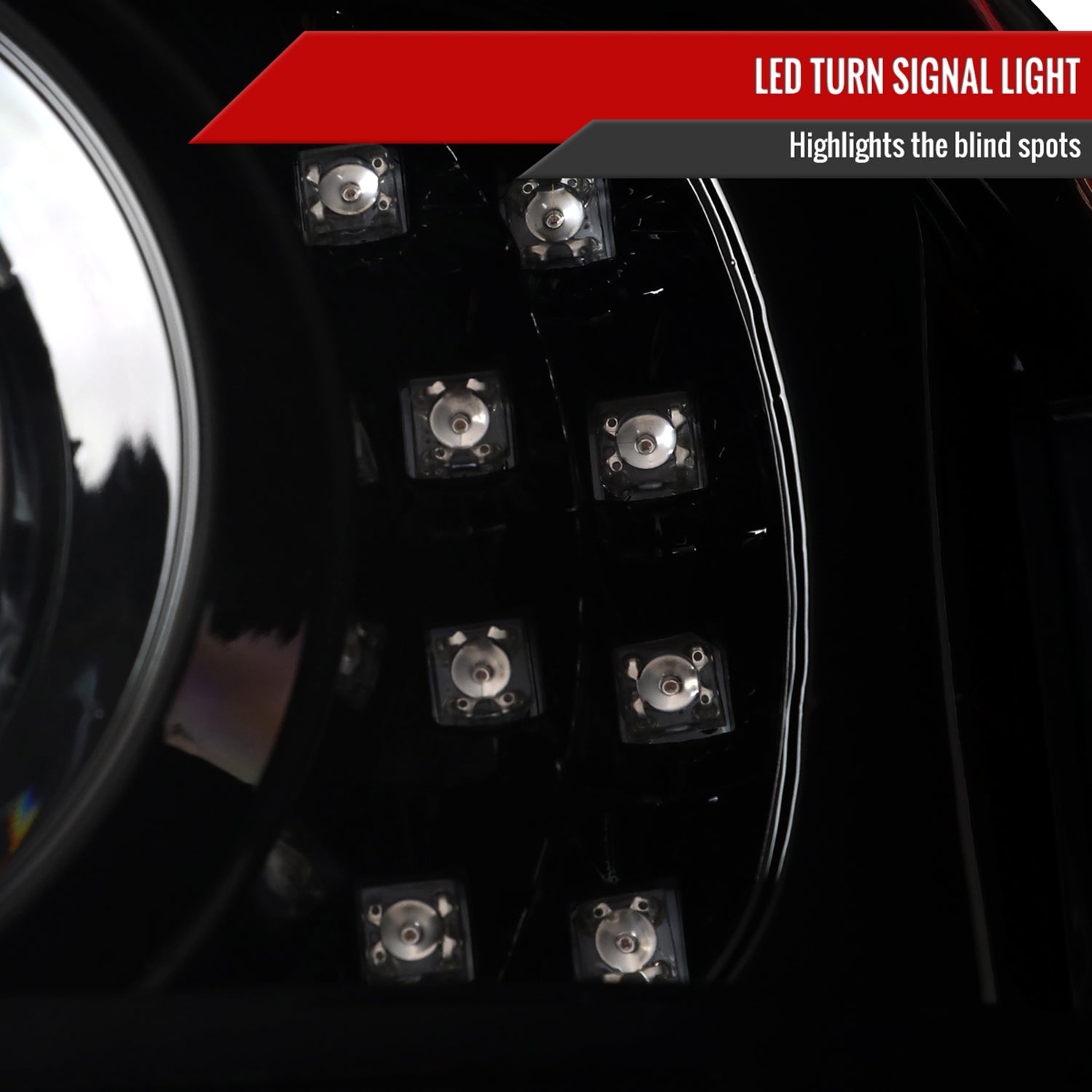 2001-2011 Ford Ranger Projector Headlights LED Light & LED Signal Jet Black