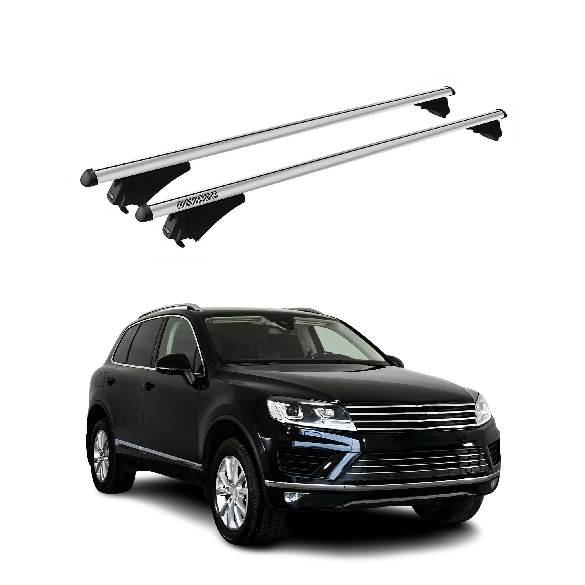 2015-2018 VW Touareg Roof Rack Cross Bars Silver
