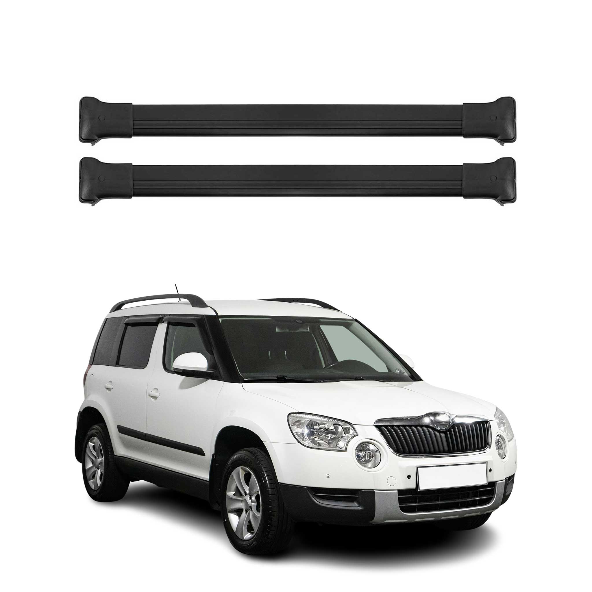 2006-2010 BMW 5 Series E61 Wagon Roof Rack Cross Bars Black