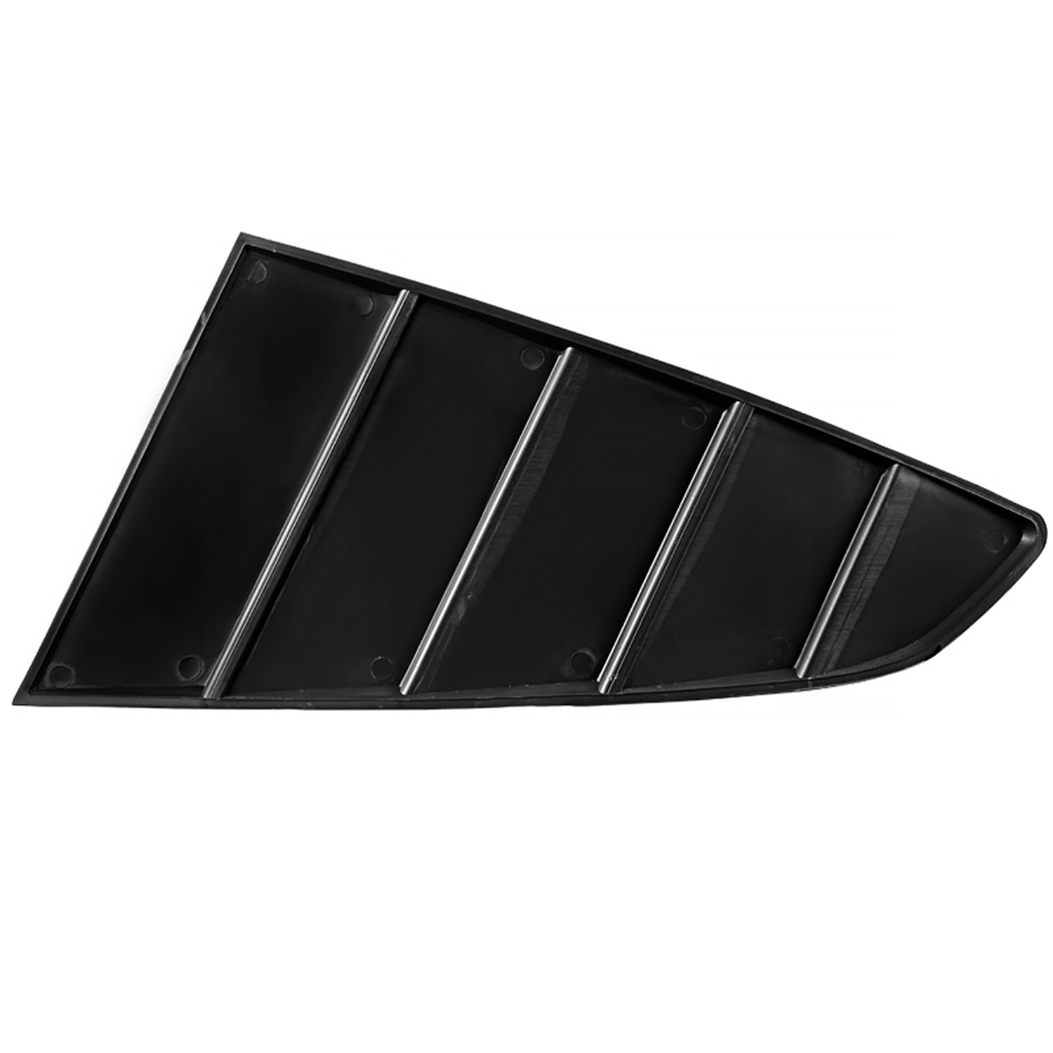 2015-2018 Ford Mustang Glossy Black ABS Quarter Side Window Louvers Vent