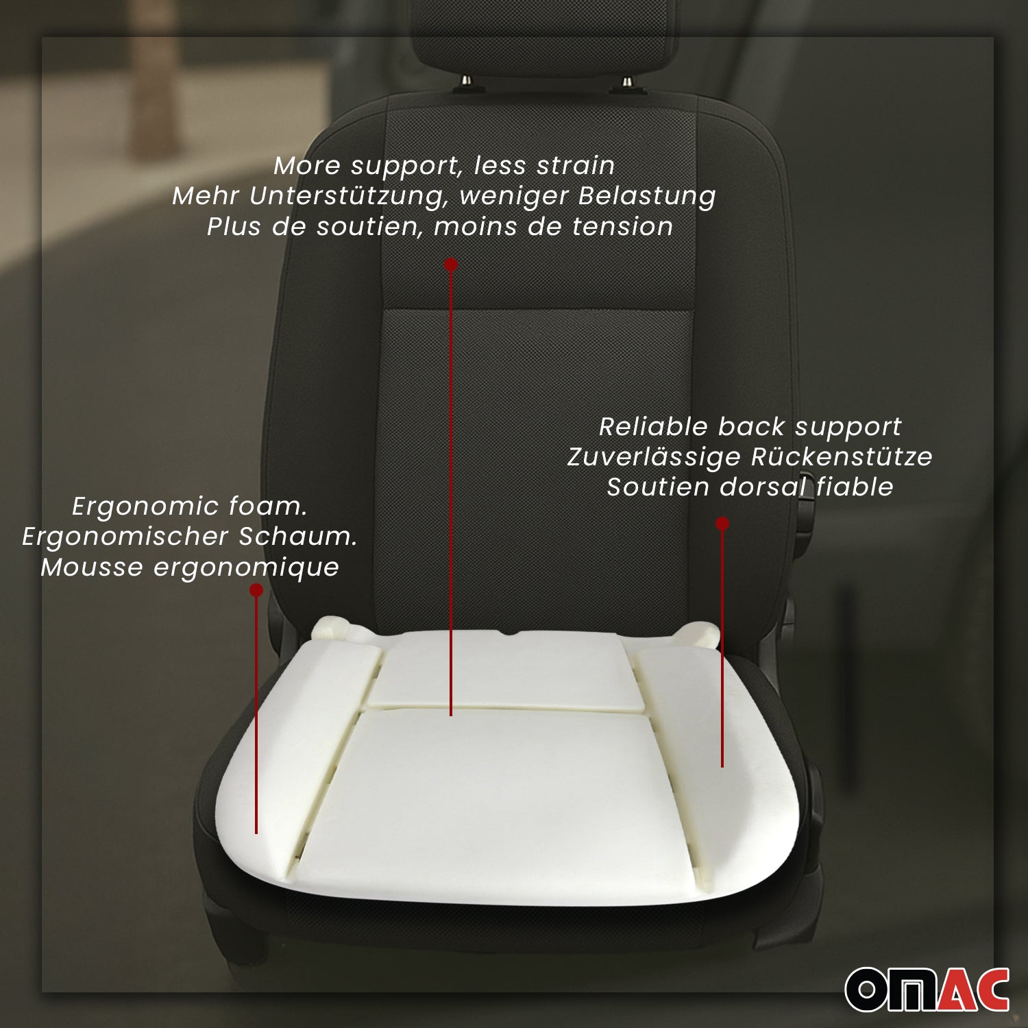2015-2022 RAM ProMaster City Backrest & Seat Cushion Foam Pad Set