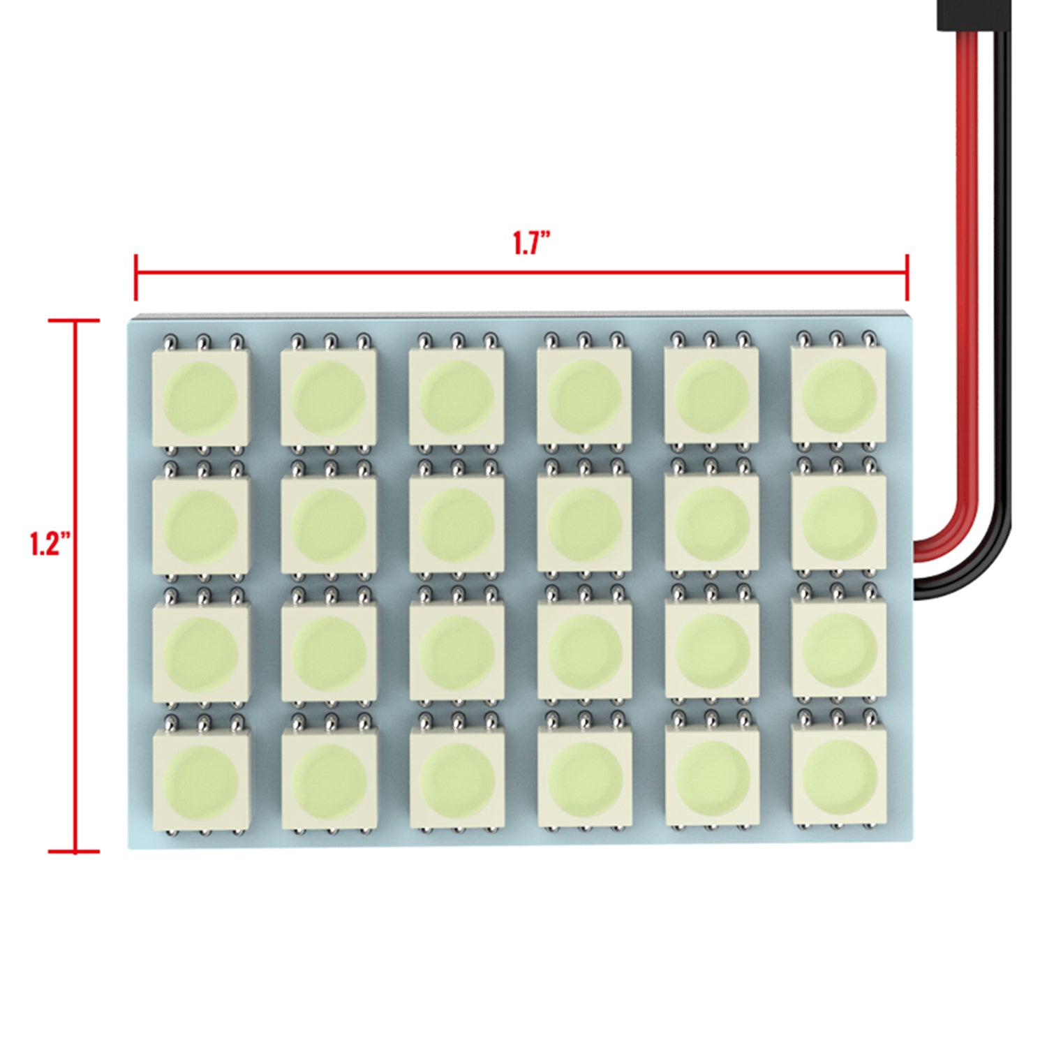 Universal SMD 24PC LED Panel Dome Light