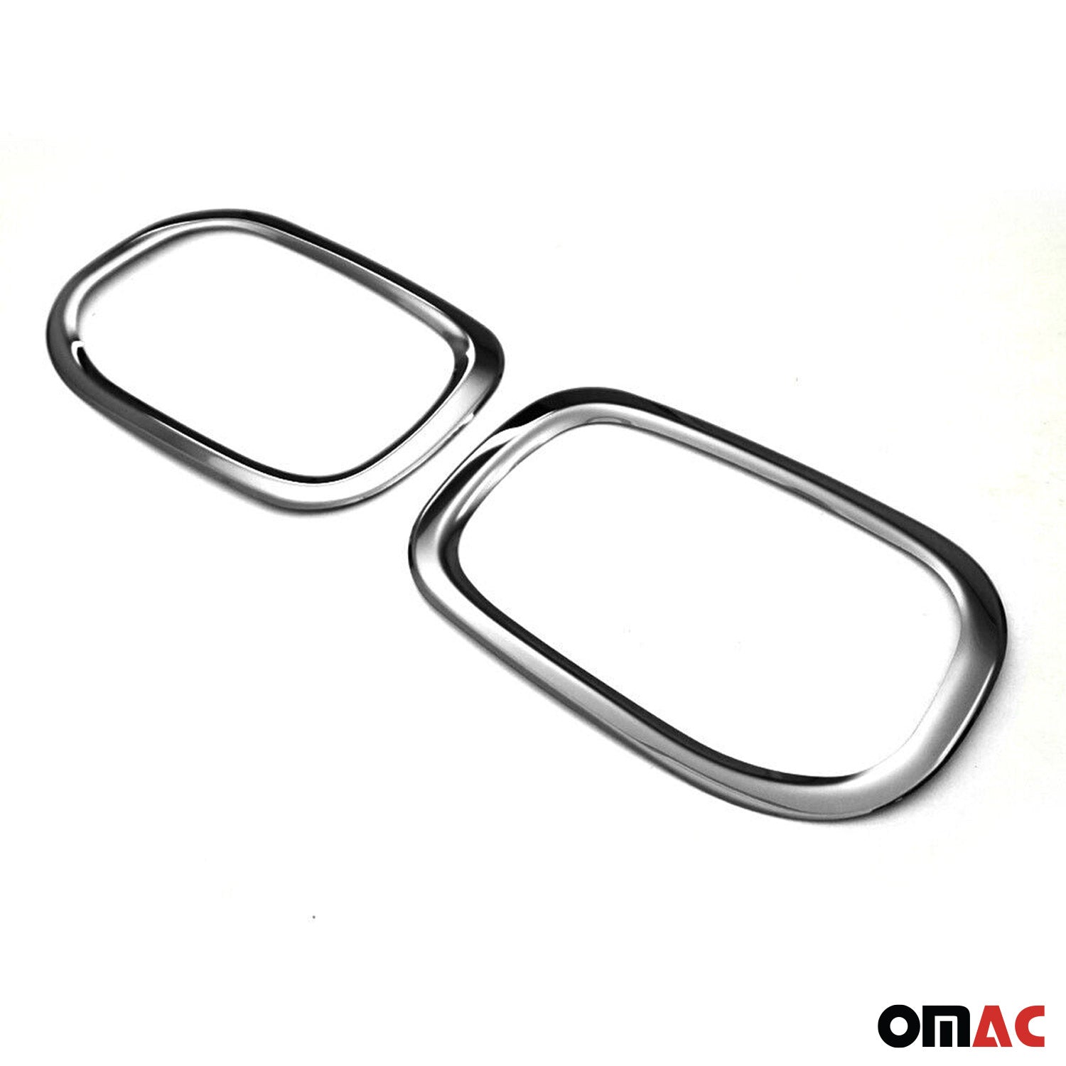 2015-2018 Jeep Renegade Rear Reflector Lamp Rim Frame Dark Steel 2 Pcs