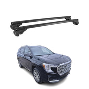2025-2026 GMC Terrain Roof Rack Cross Bars Luggage Carrier Alu Black 2Pcs