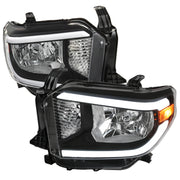 2014-2021 Toyota Tundra LED Bar Factory Style Headlights Matte Black/Clear