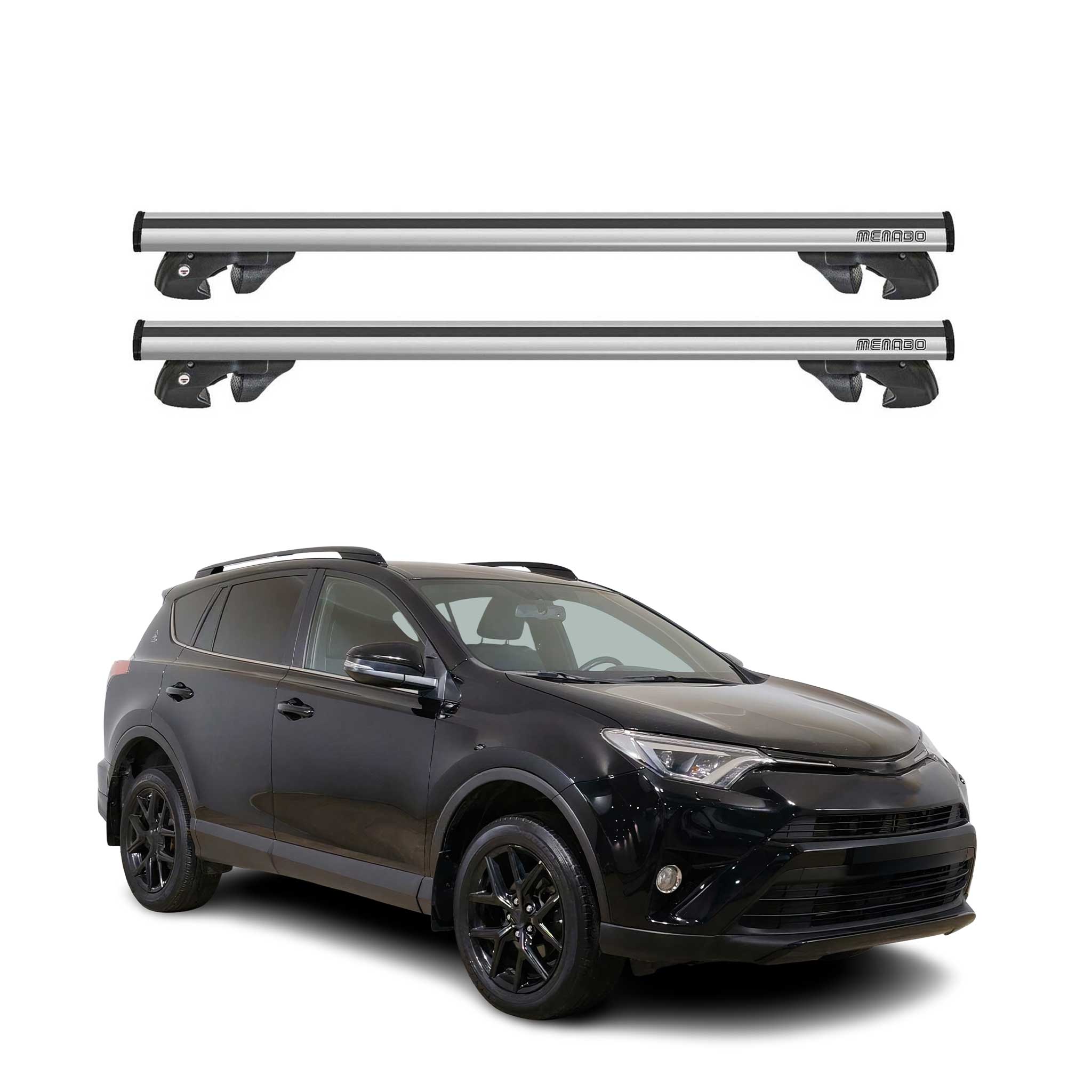 2019-2025 Toyota RAV4 Roof Rack Cross Bars Silver