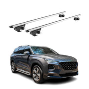 2024-2026 Hyundai Santa Fe Roof Rack Cross Bars Luggage Carrier Alu Silver