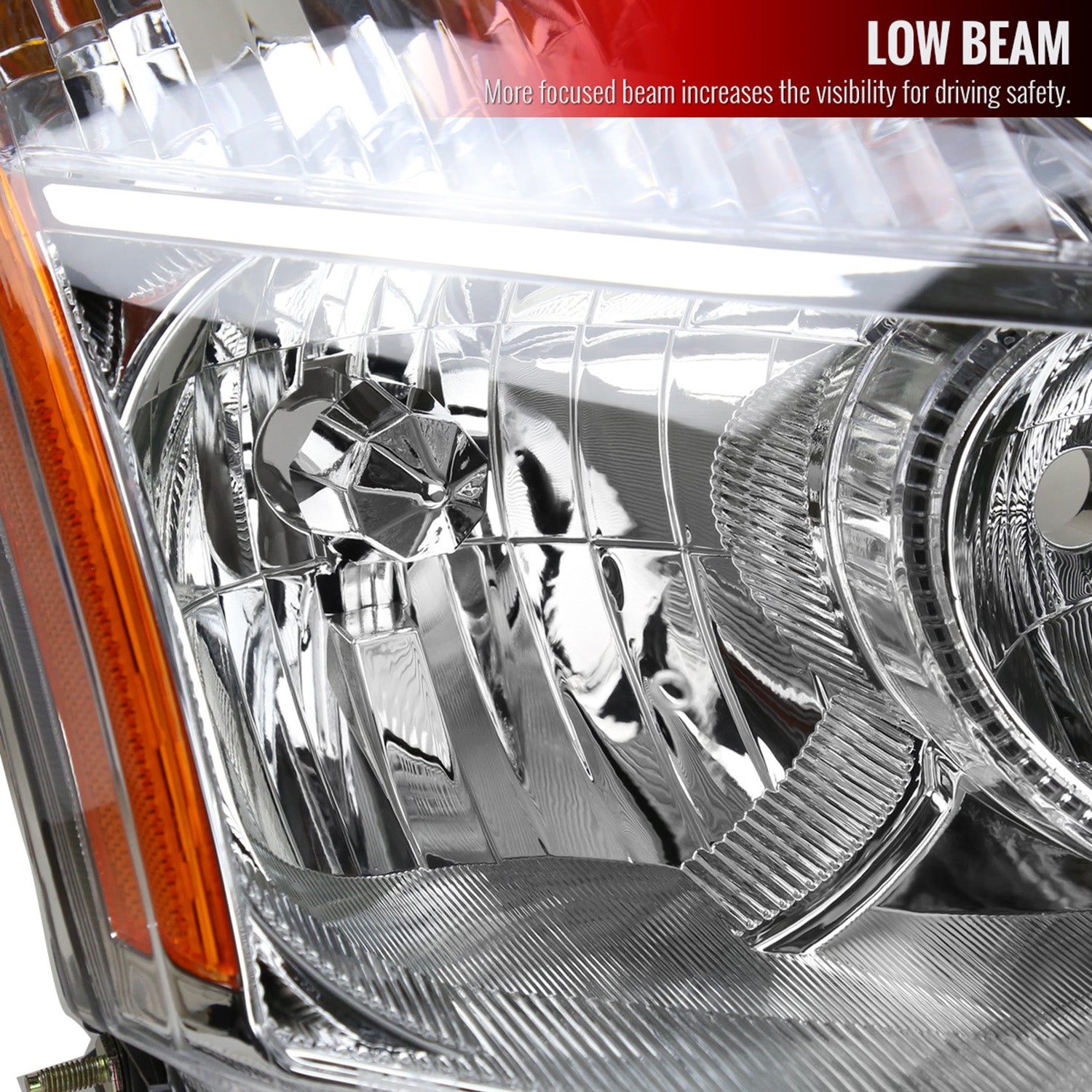 2008-2013 Nissan Rogue/ Rogue Select Headlight Amber Reflector Passenger Side