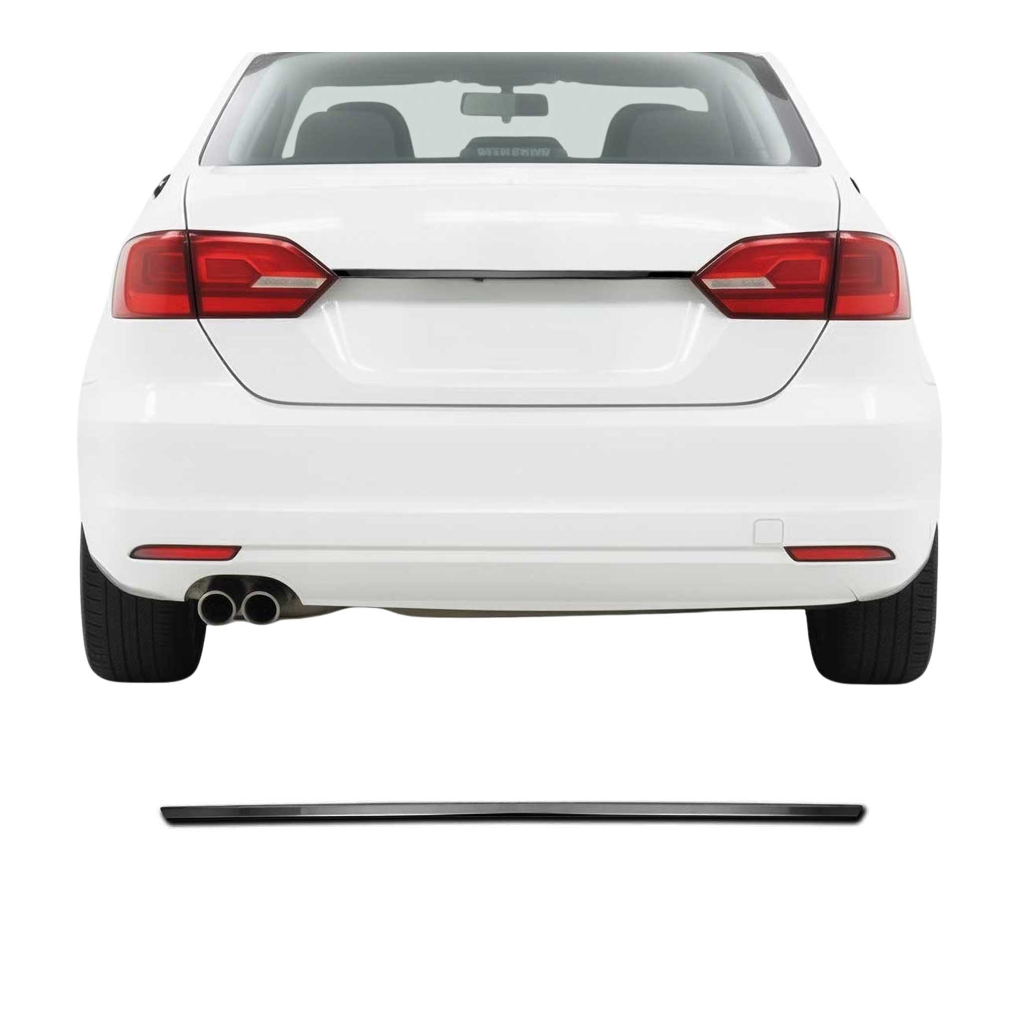 2011-2018 VW Jetta A6 Rear Trunk Tailgate Door Handle Cover Stainless Steel Dark