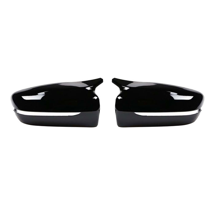 Side Mirror Cover Caps fits BMW 4 Series G22 Coupe 2021-2025 ABS Gloss Black