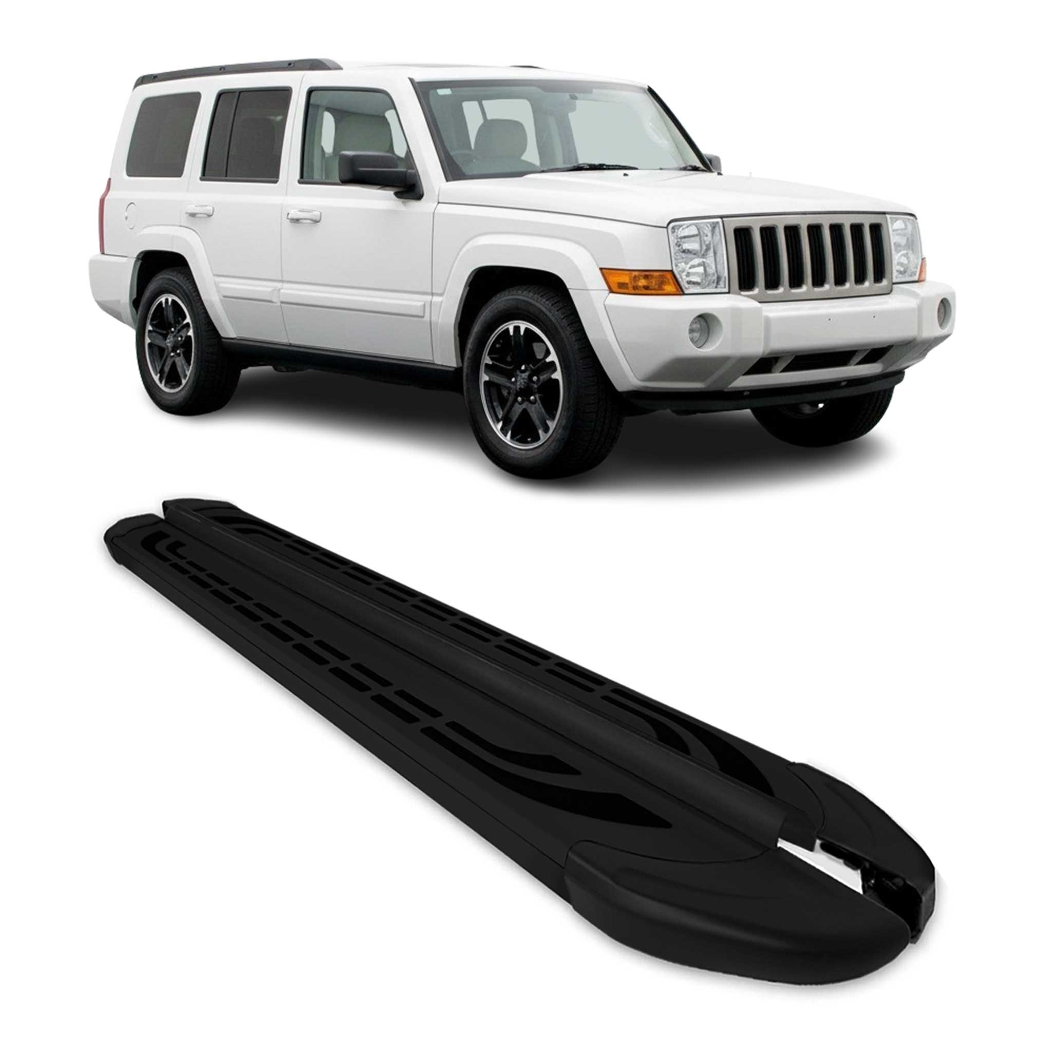 2005-2010 Jeep Commander XK 2004-2011 / Grand Cherokee WK Running Boards Side Steps Black