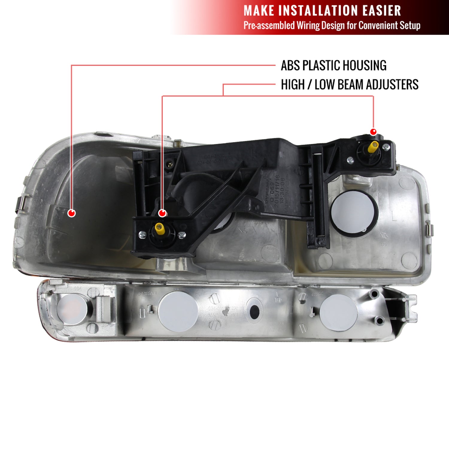 1999-2006 GMC Sierra/Yukon/Yukon XL Factory Crystal Headlights Bumper Lights