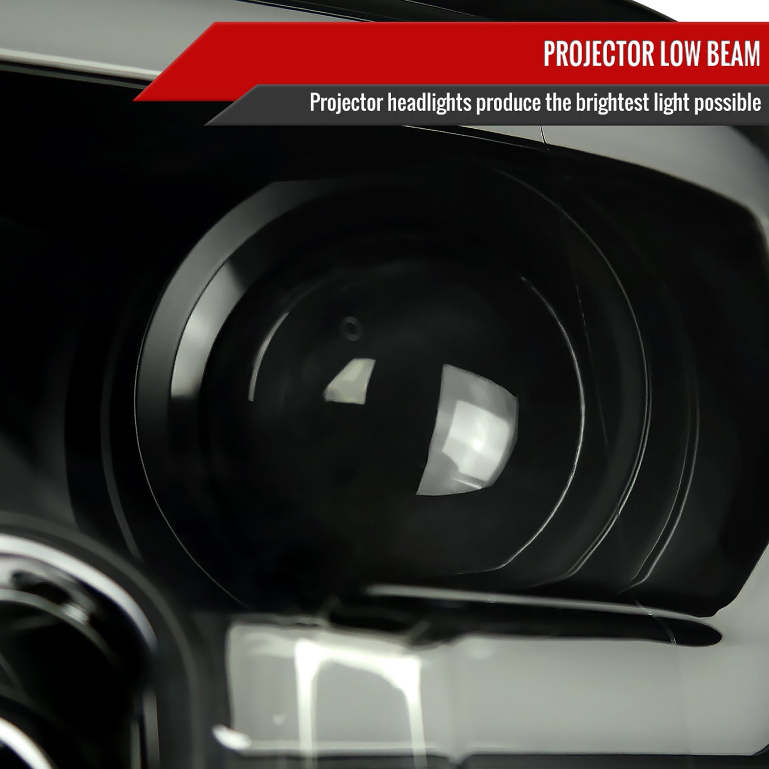 2015-2017 Ford F-150 LED Bar Projector Headlights Turn Signals Black / Smoked