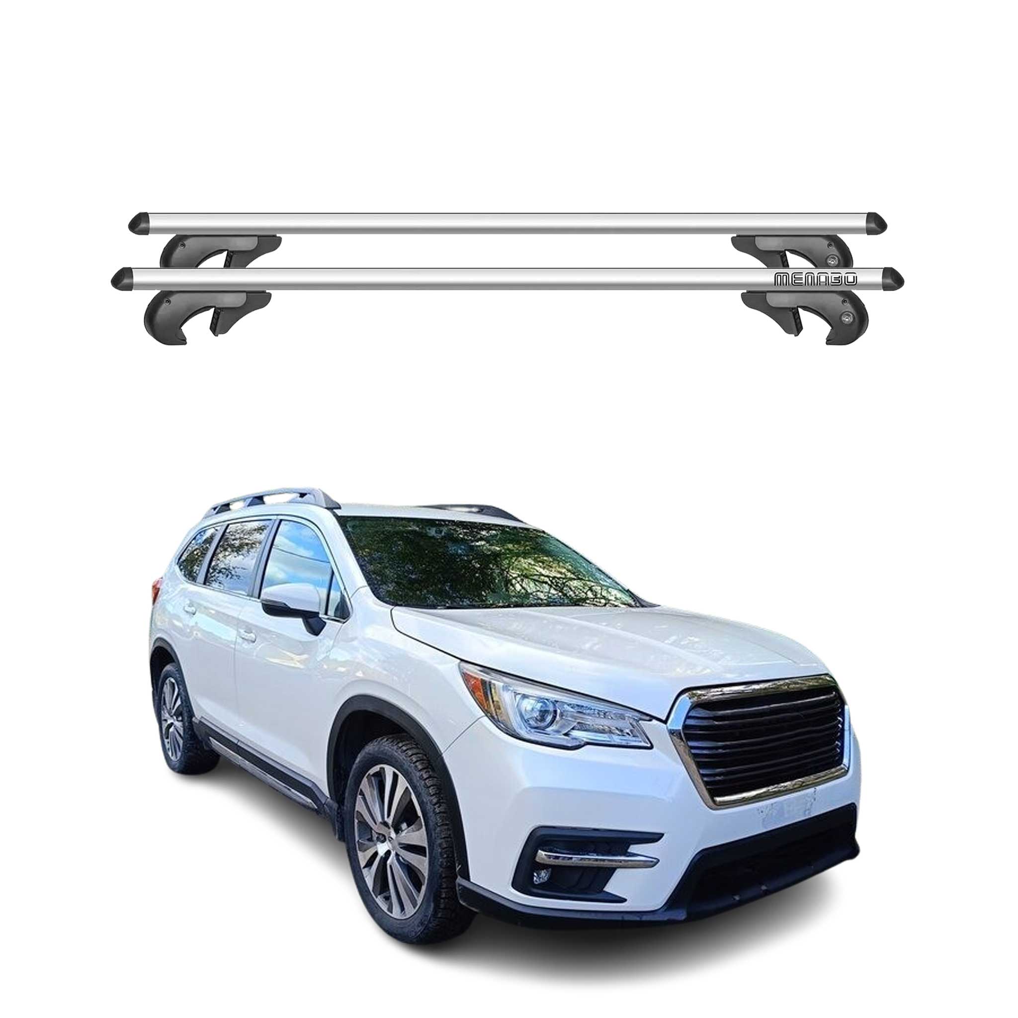 2019-2024 Subaru Ascent Roof Rack Cross Bars Silver