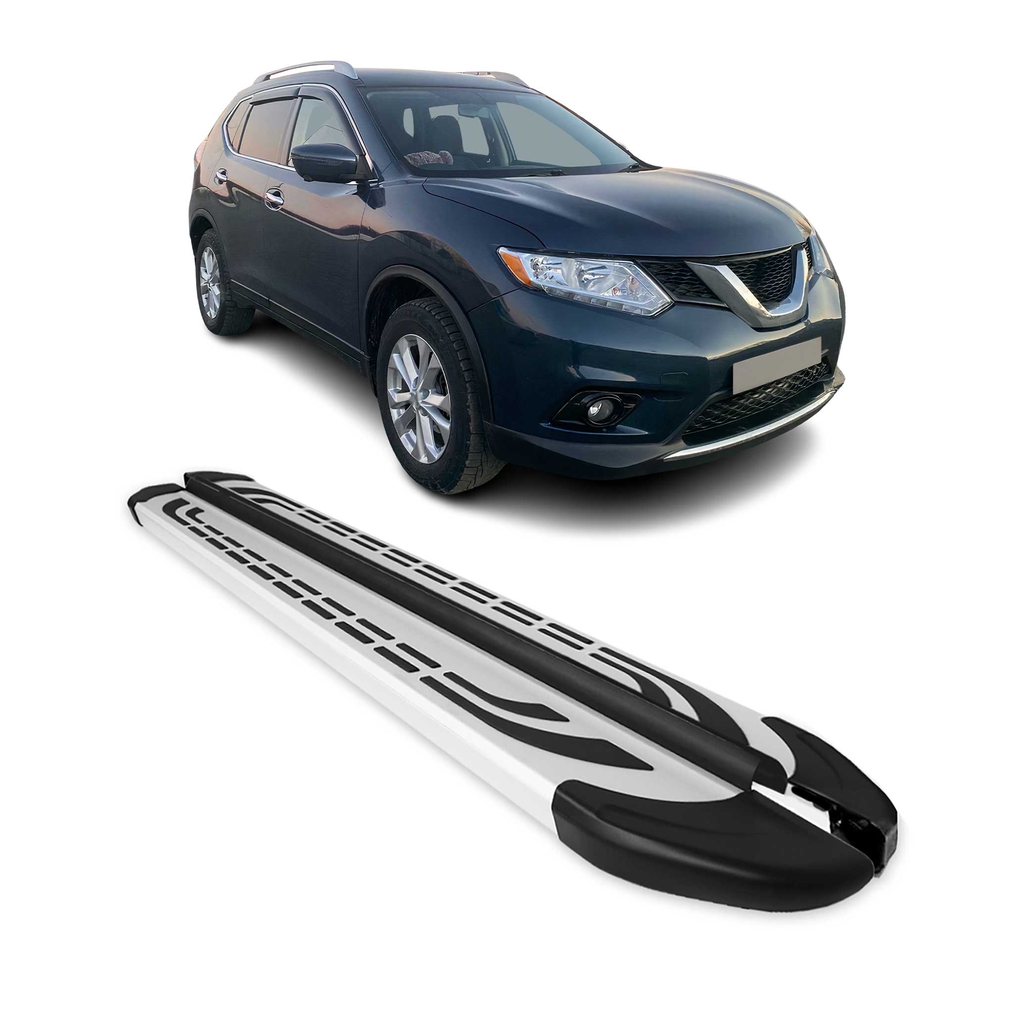 2014-2020 Nissan Rogue Running Boards Side Steps Silver