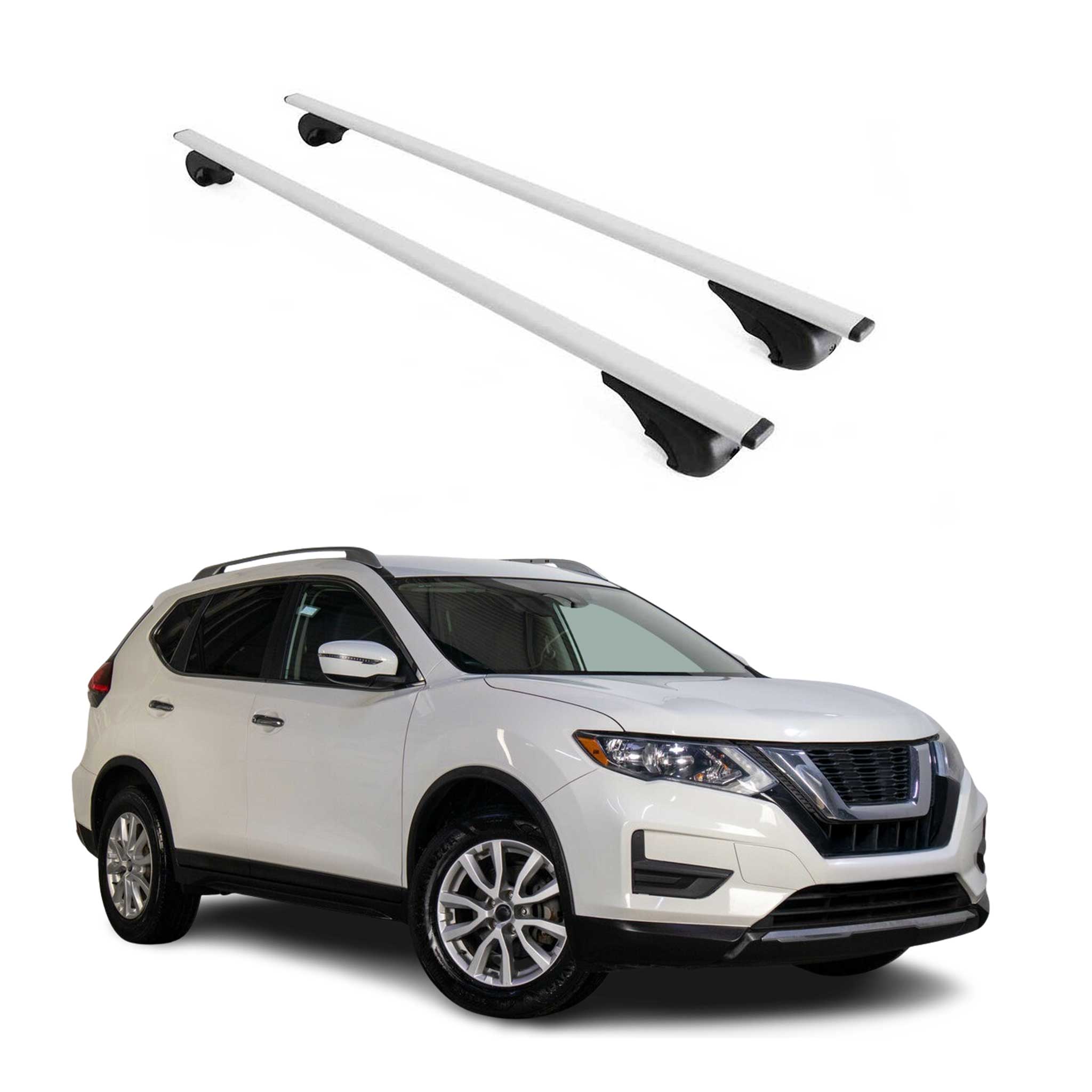 2017-2022 Nissan Rogue Sport Roof Rack Cross Bars Silver