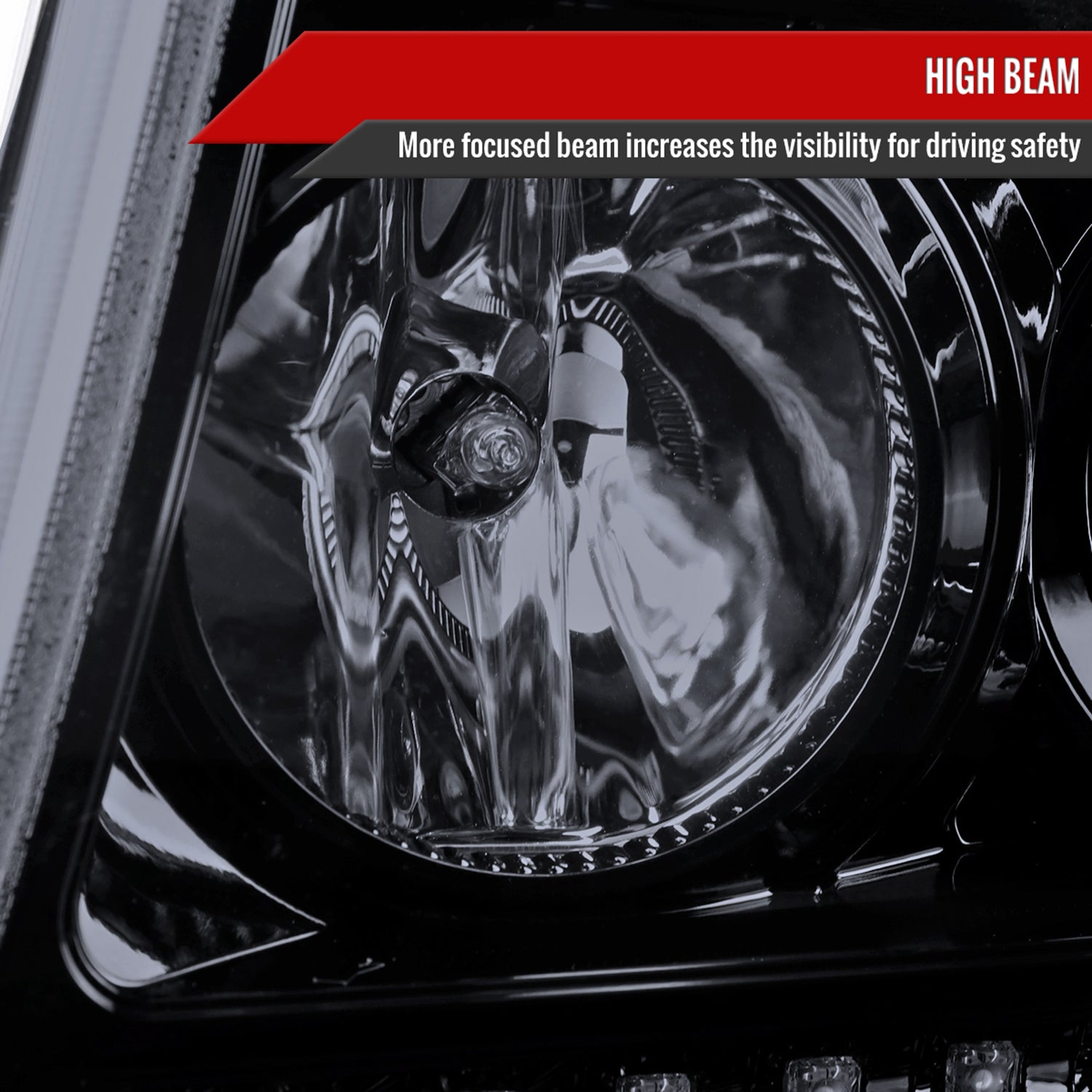 2001-2011 Ford Ranger Projector Headlights LED Light & LED Signal Lights Smoke