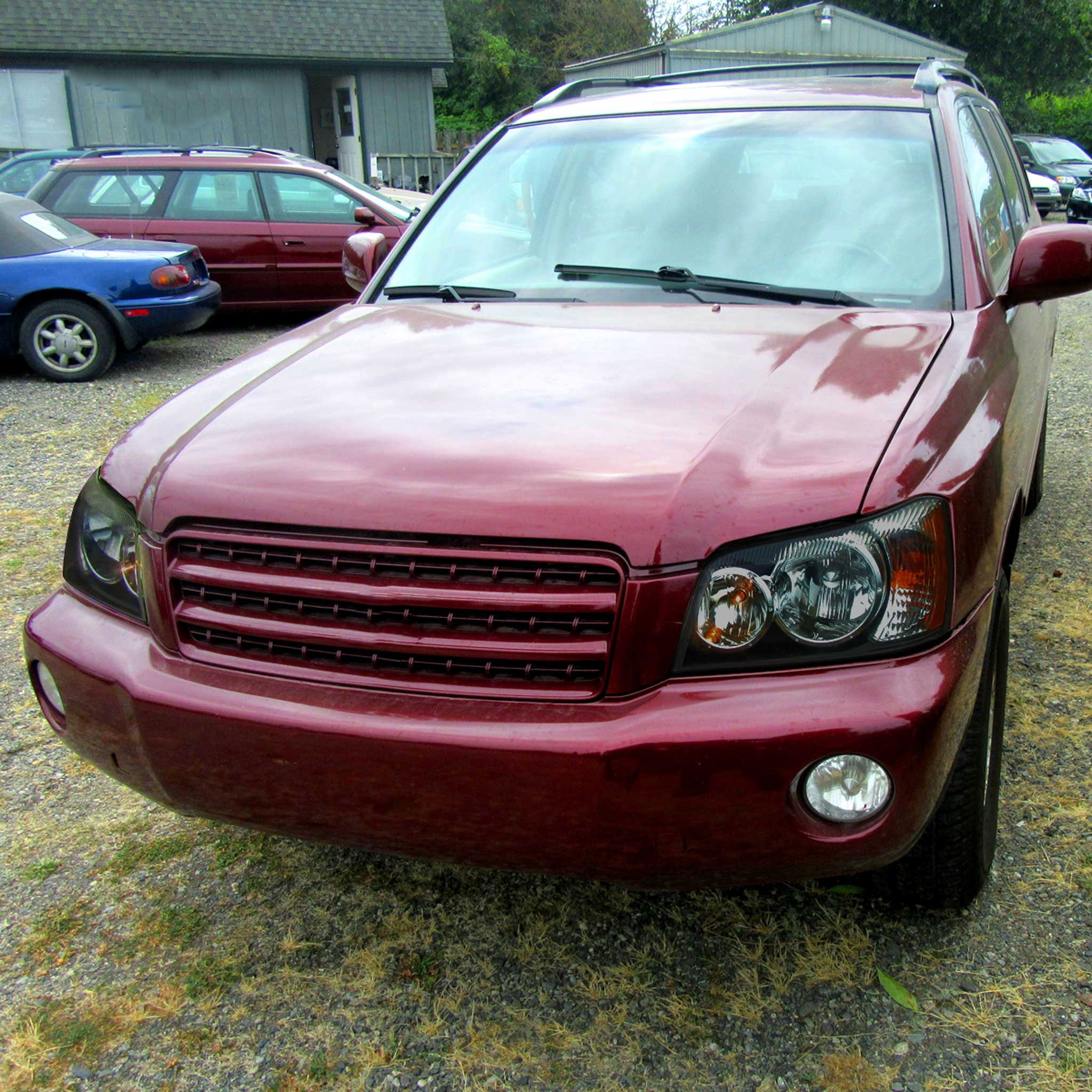 For Toyota Highlander 2001-2003 Factory Style Headlights Chrome Housing Smoked Lens
