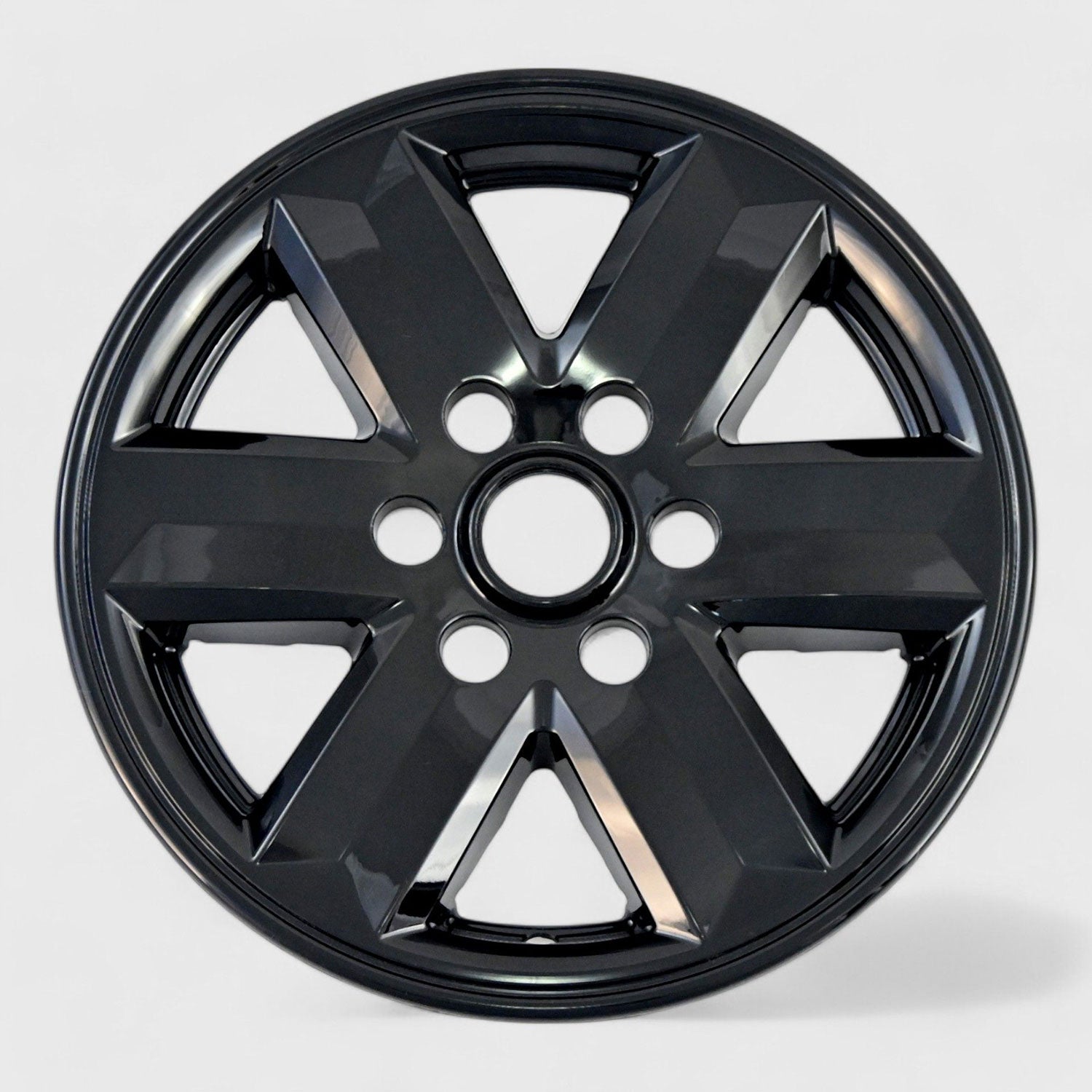 2021-2025 Ford F-150 Wheel Cover Hubcaps Set Gloss Black 8Pcs ABS Plastic