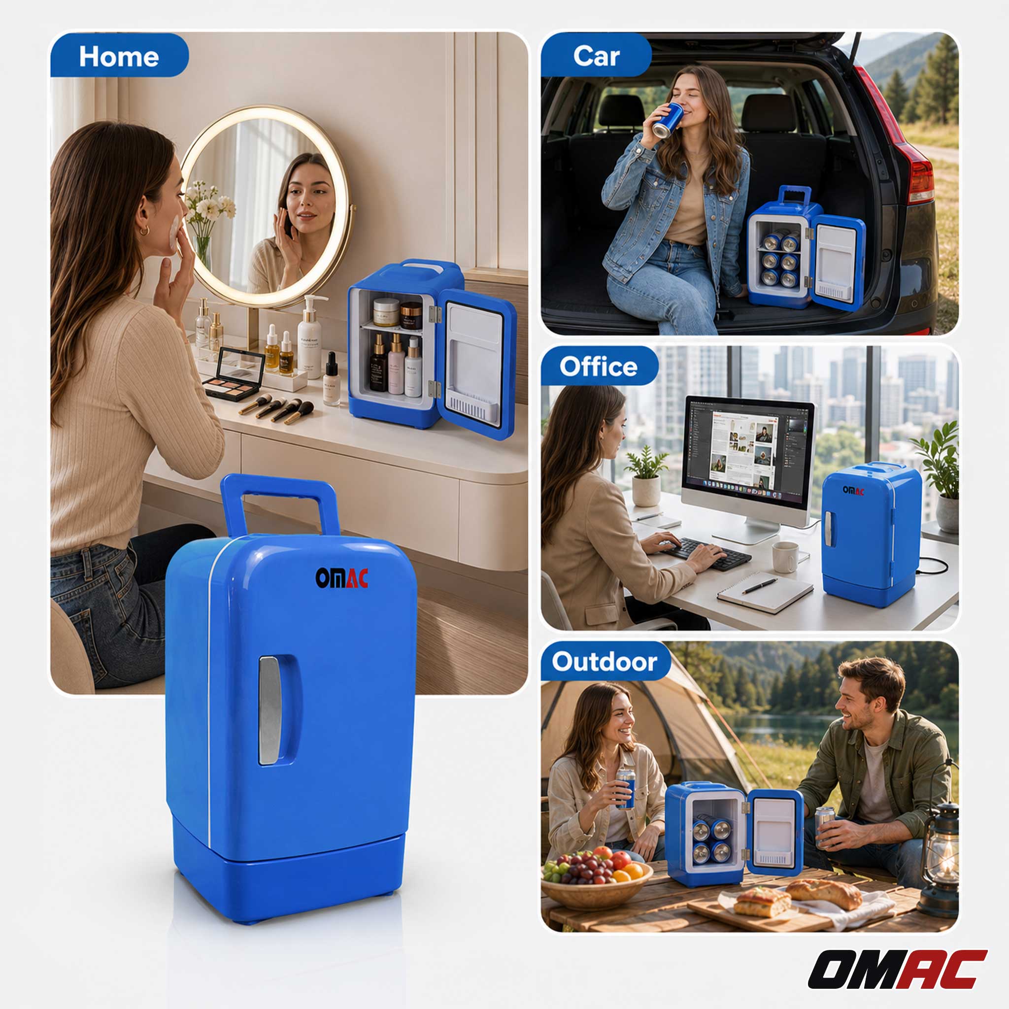 Mini Fridge 4L Portable Car Freezer Cooler Warmer Truck Travel 12V Refrigerator