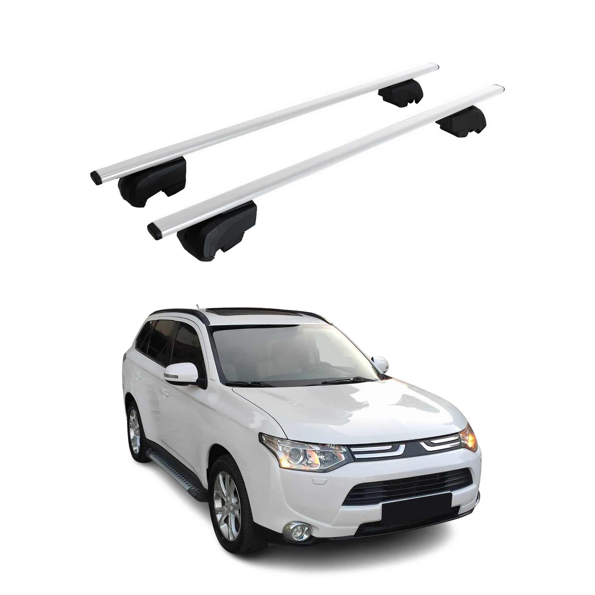 2011-2020 Mitsubishi Outlander Roof Rack Cross Bars Silver