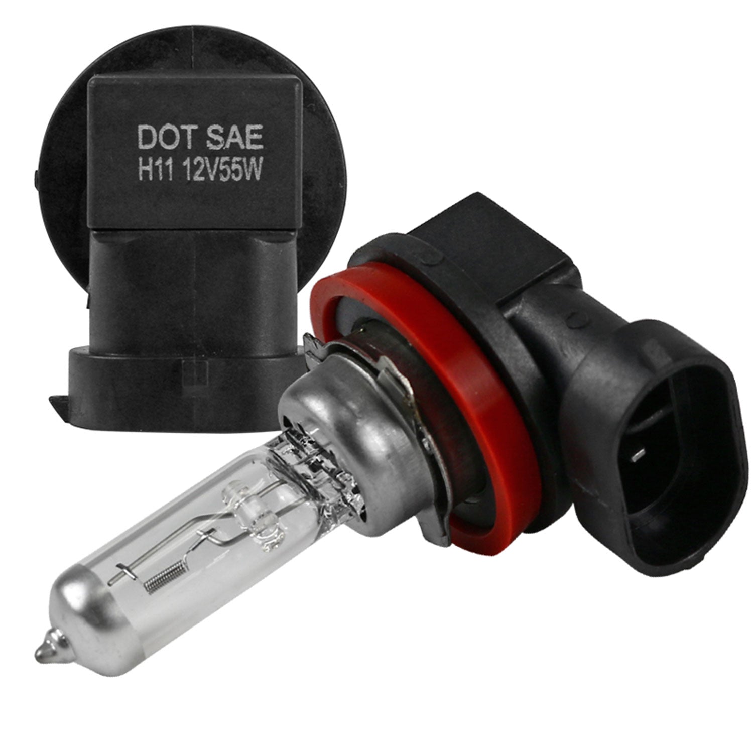 2014-2017 Ford Fiesta H11 Fog Lights Kit Chrome Housing/Clear Lens