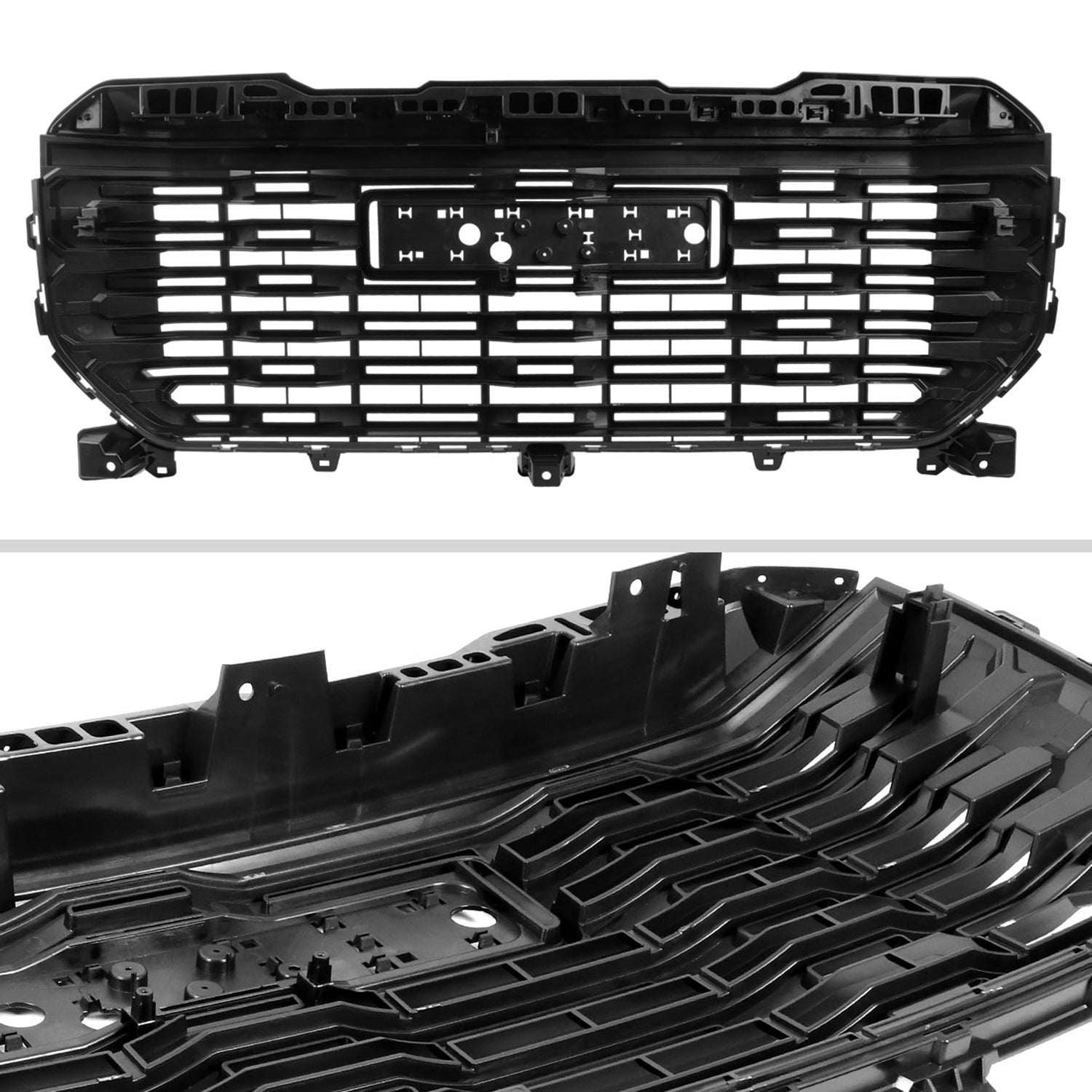2022-2024 GMC Sierra 1500 Glossy Denali Style Front Upper Mesh Hood Grille