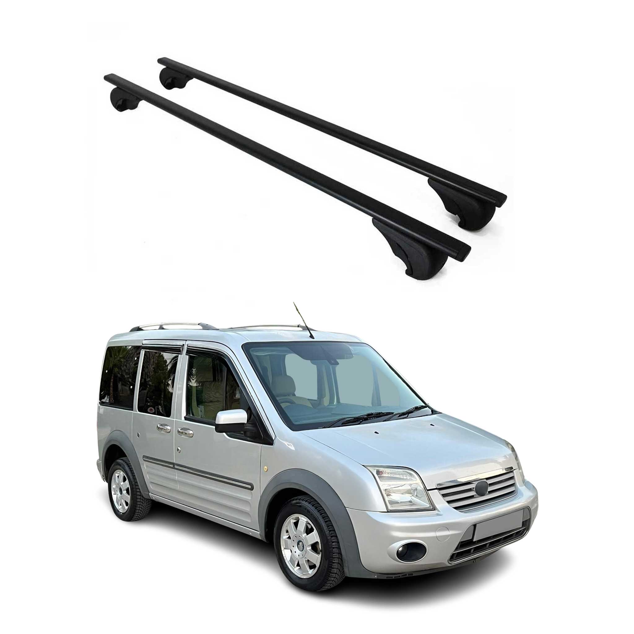 2010-2013 Ford Transit Connect Roof Rack Cross Bars Black